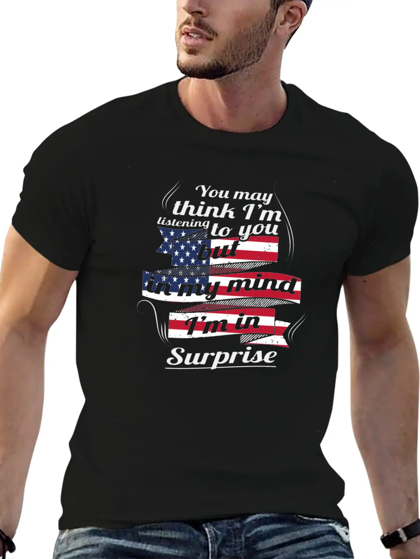 THERAPIE URLAUB AMERICA USA TRAVEL Surprise Lightweight Cotton T-Shirt – Daily Comfort Graphic Shirt