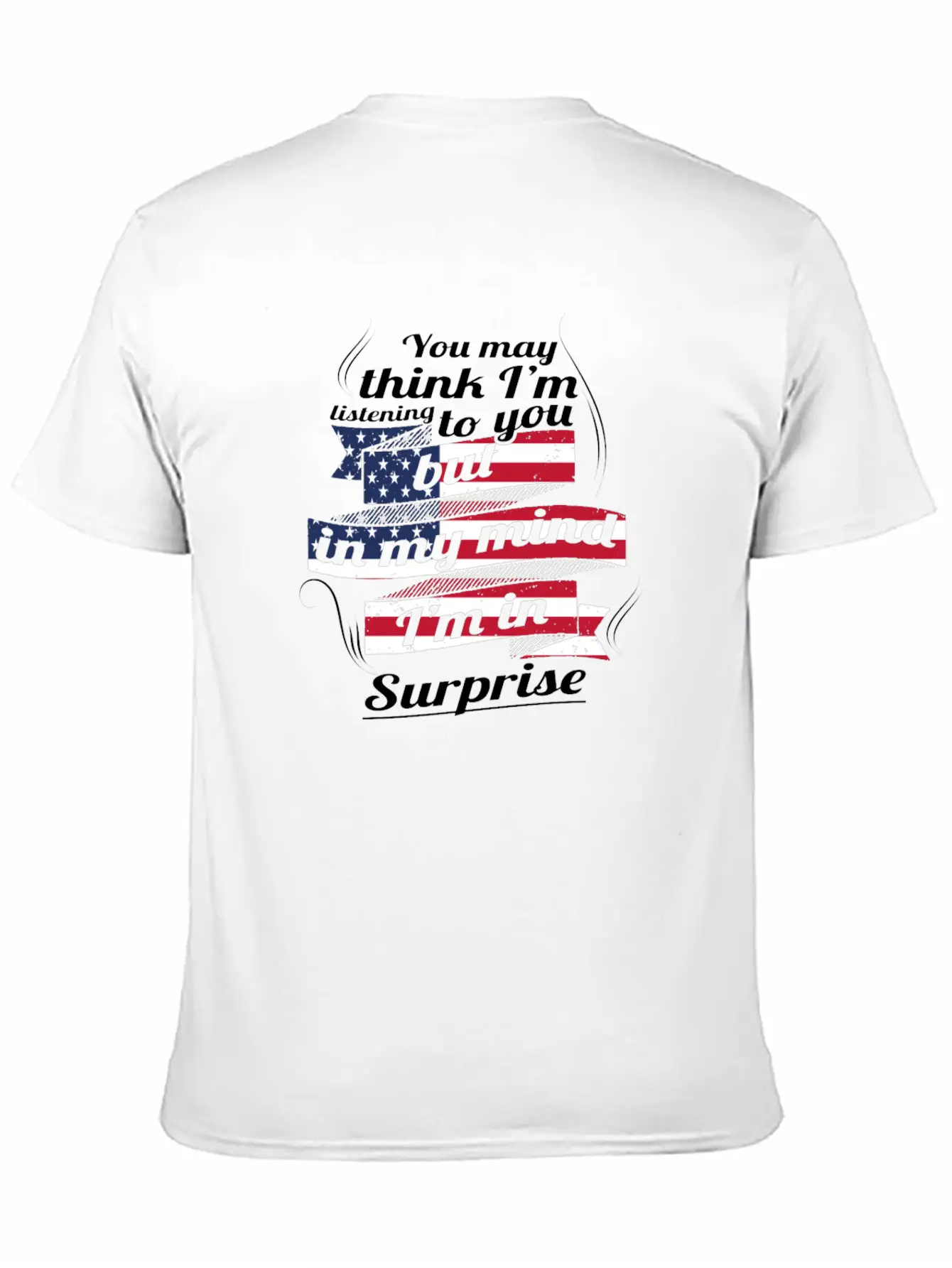THERAPIE URLAUB AMERICA USA TRAVEL Surprise Lightweight Cotton T-Shirt – Daily Comfort Graphic Shirt