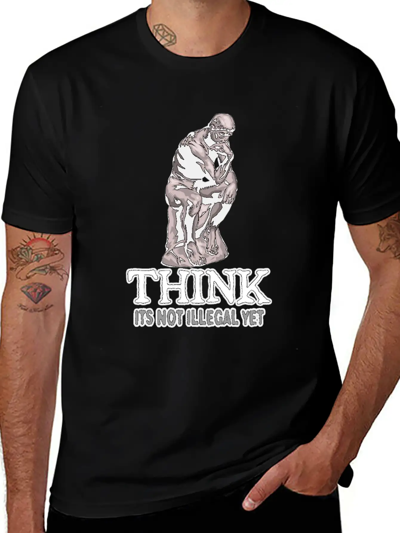 Think 2. Lightweight Cotton T-Shirt – Daily Comfort Graphic Shirt