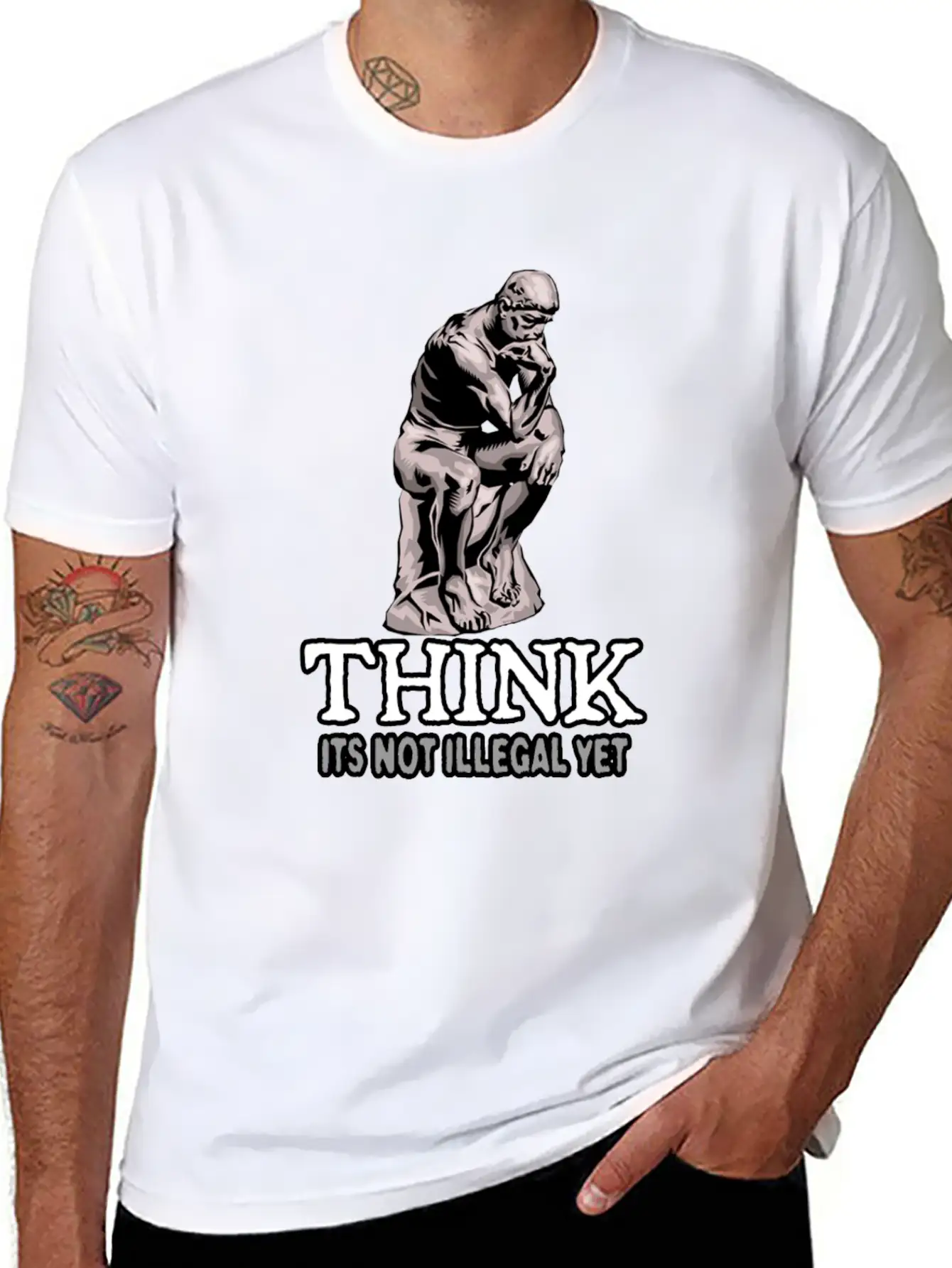 Think 2. Lightweight Cotton T-Shirt – Daily Comfort Graphic Shirt