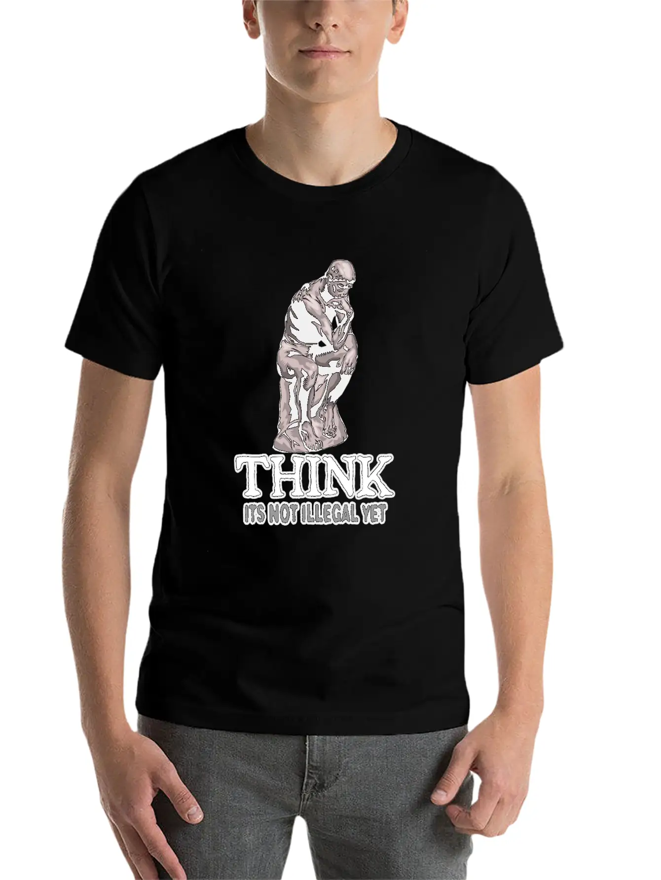 Think 2. Lightweight Cotton T-Shirt – Daily Comfort Graphic Shirt