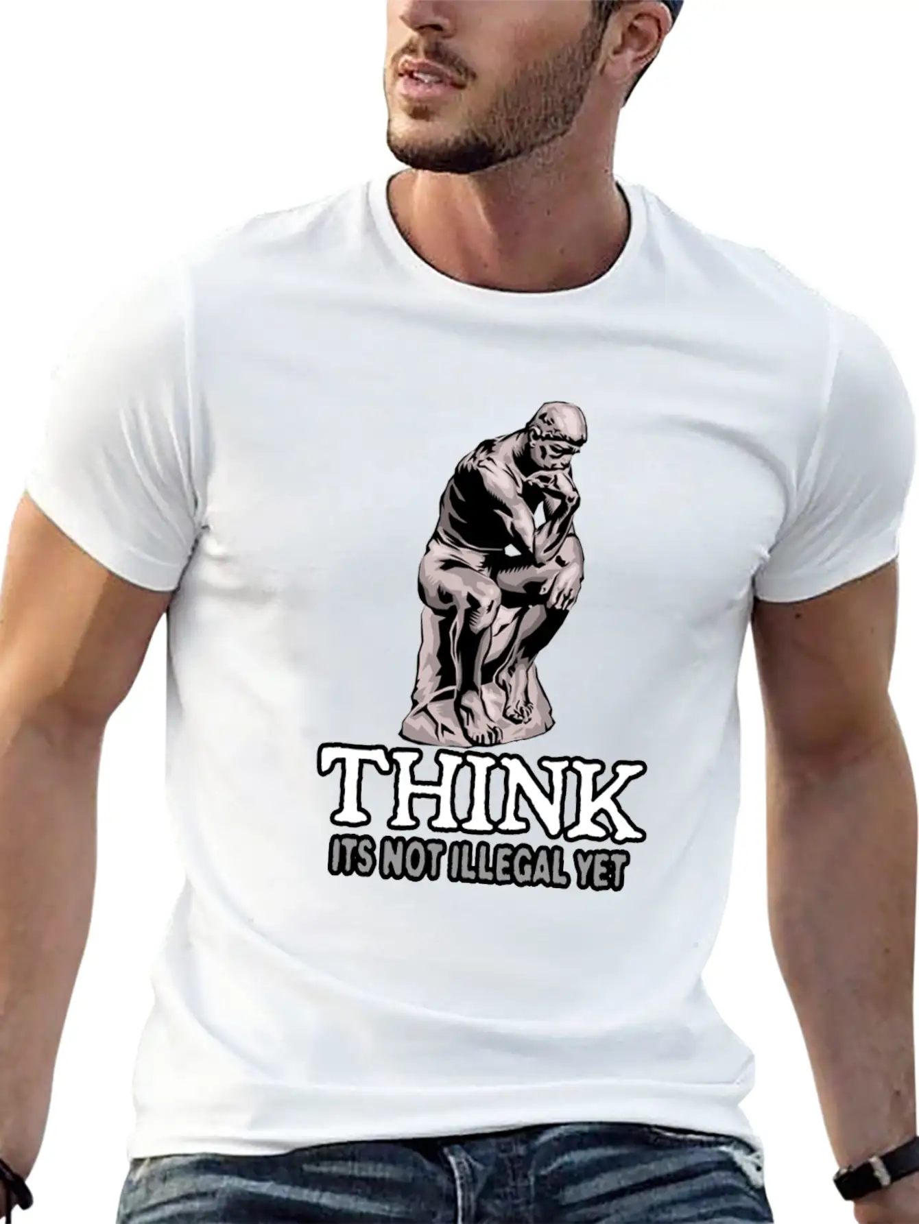 Think 2. Lightweight Cotton T-Shirt – Daily Comfort Graphic Shirt