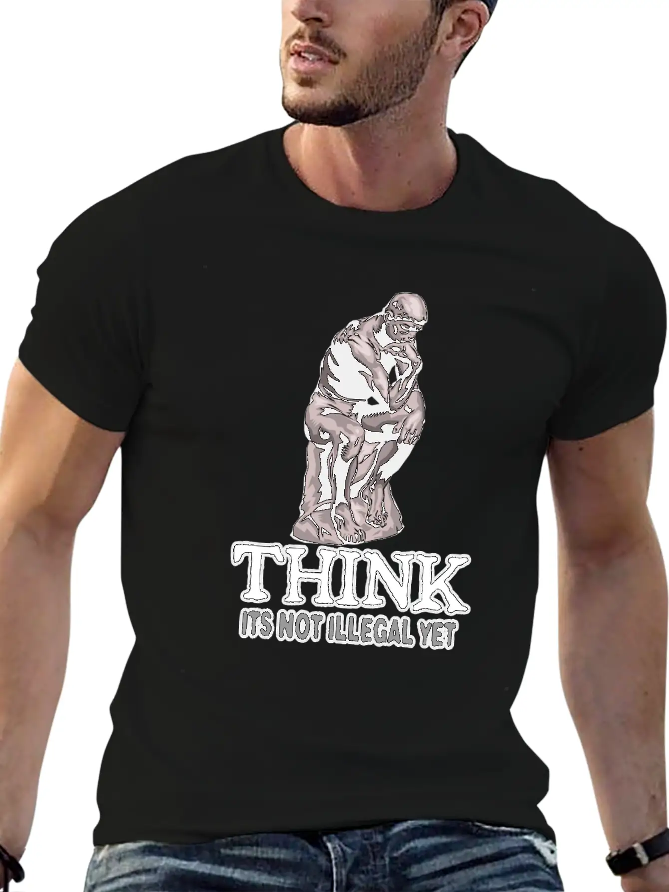 Think 2. Lightweight Cotton T-Shirt – Daily Comfort Graphic Shirt