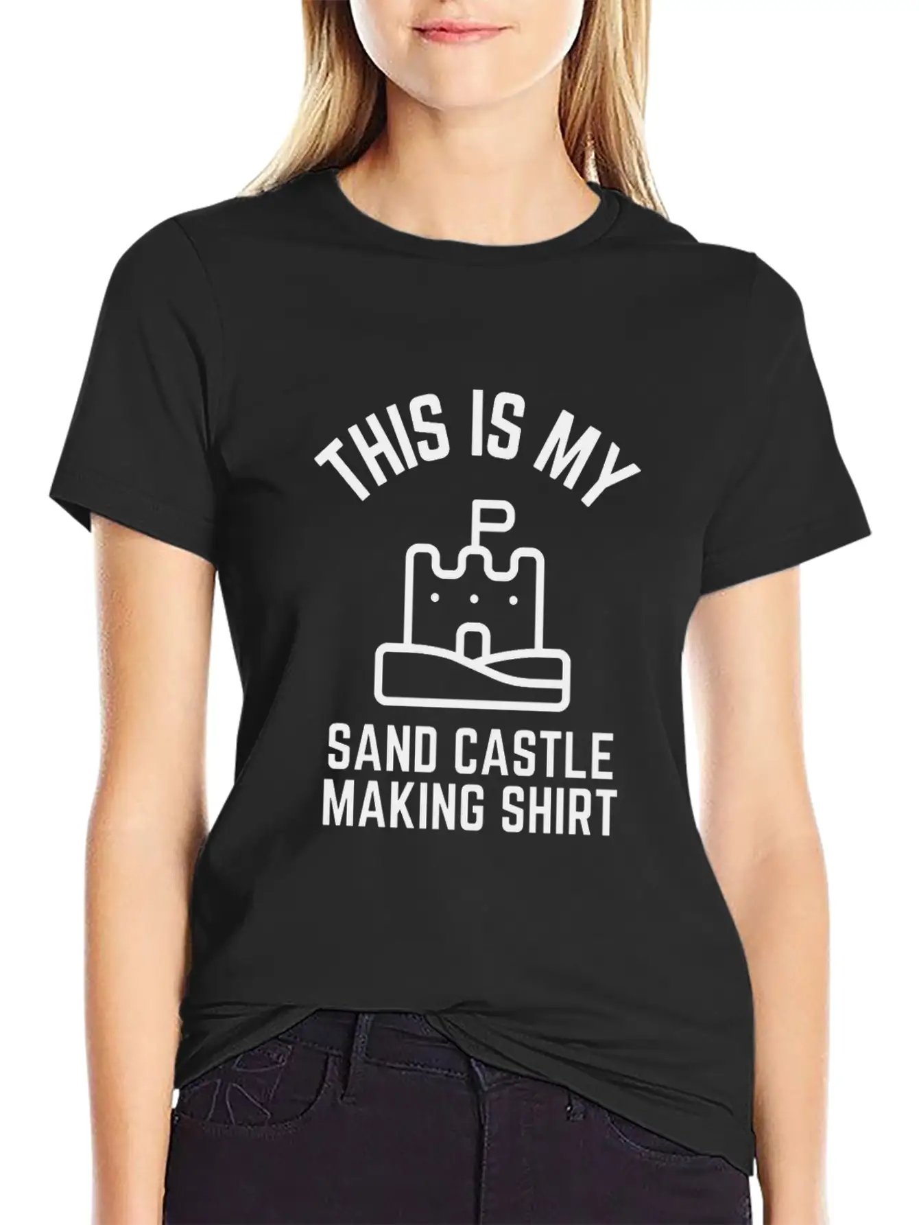 This Is My Sand Castle Making Shirt Lightweight Cotton T-Shirt – Daily Comfort Graphic Shirt