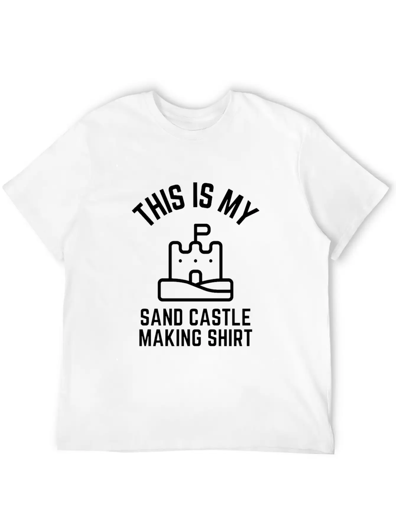 This Is My Sand Castle Making Shirt Lightweight Cotton T-Shirt – Daily Comfort Graphic Shirt