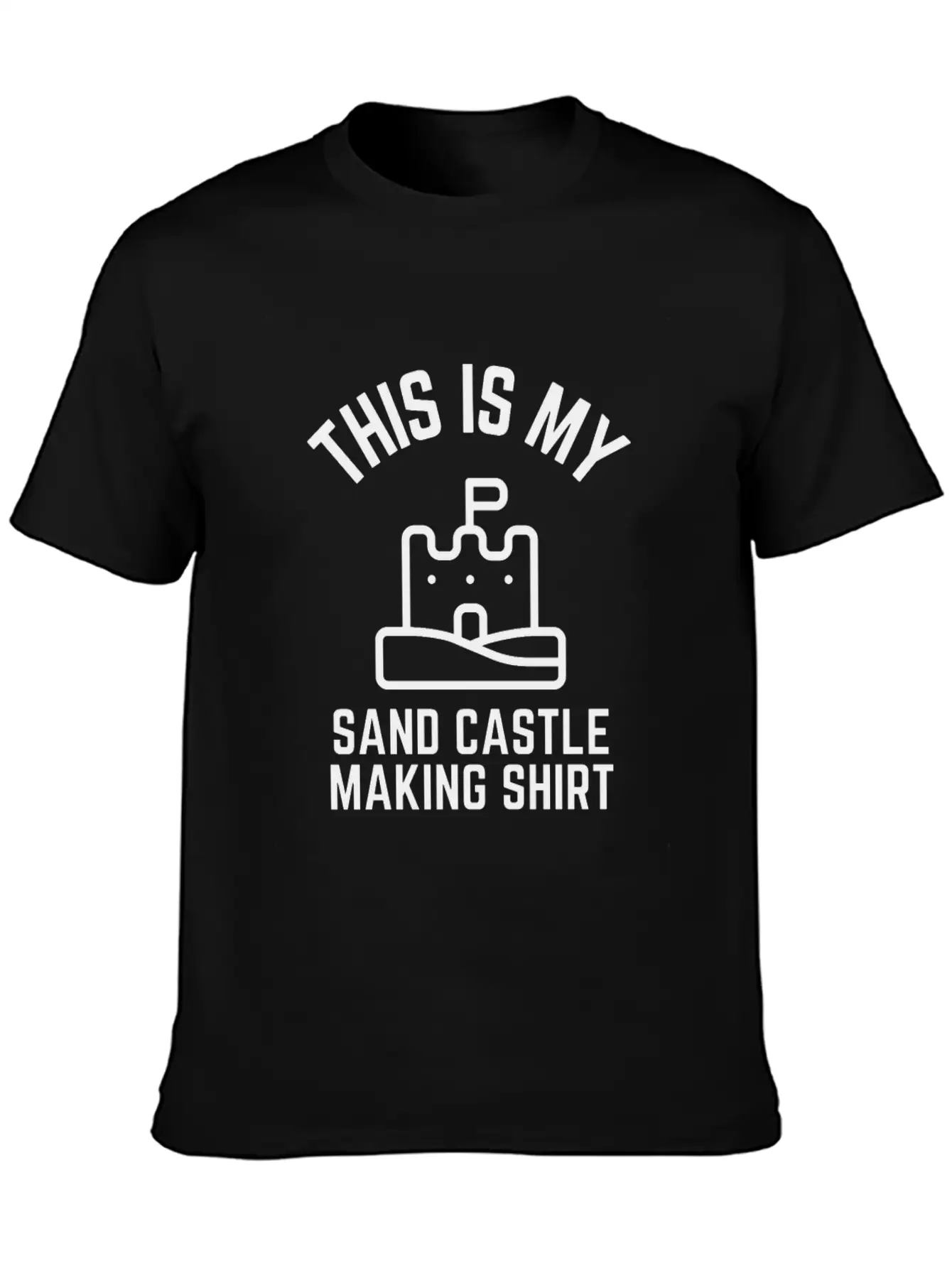 This Is My Sand Castle Making Shirt Lightweight Cotton T-Shirt – Daily Comfort Graphic Shirt