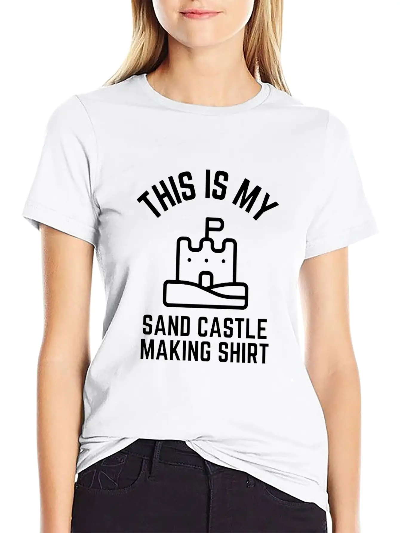 This Is My Sand Castle Making Shirt Lightweight Cotton T-Shirt – Daily Comfort Graphic Shirt
