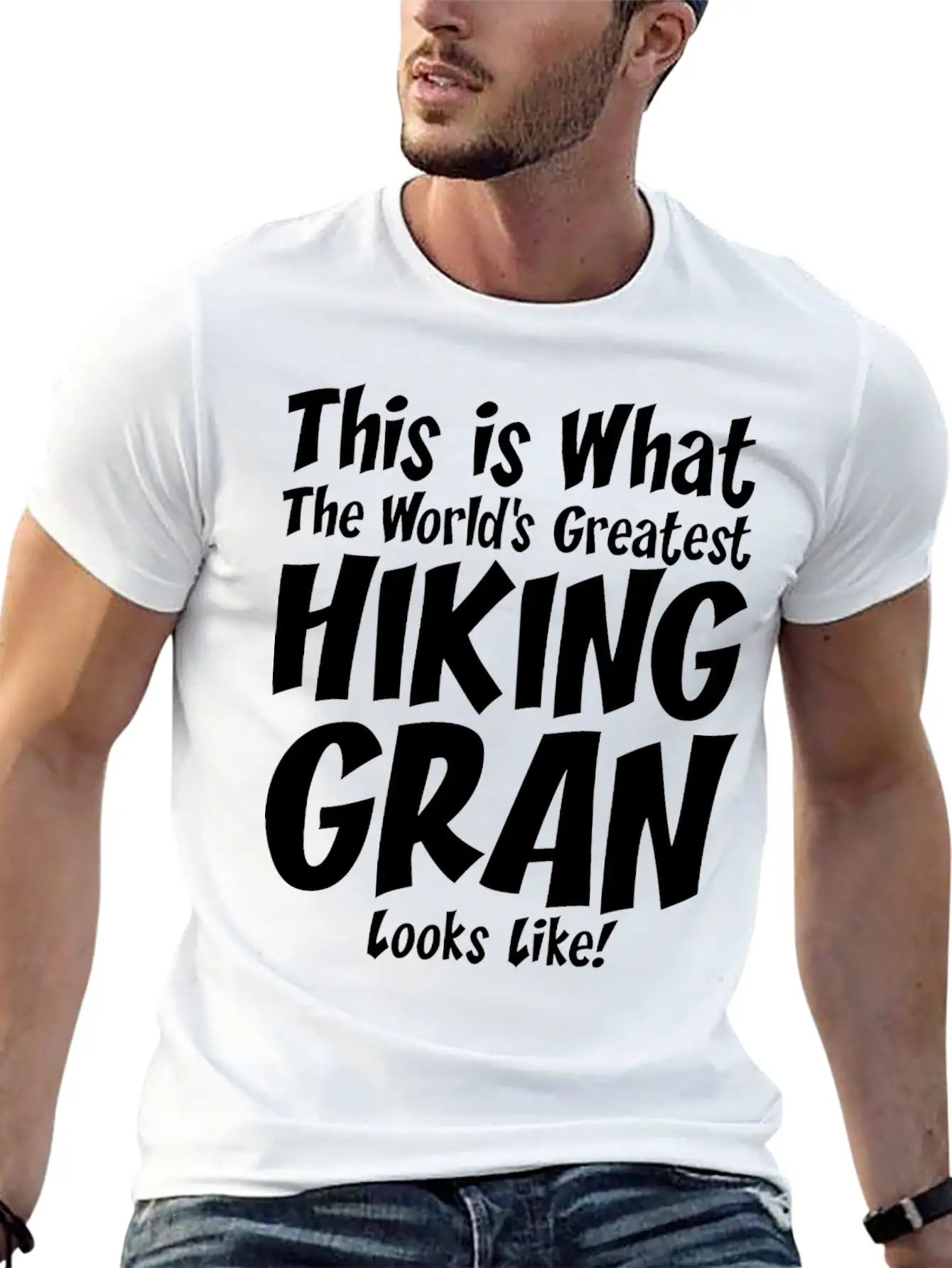 This Is What The Worlds Greatest Hiking Grandpa Lightweight Cotton T-Shirt – Daily Comfort Graphic Shirt