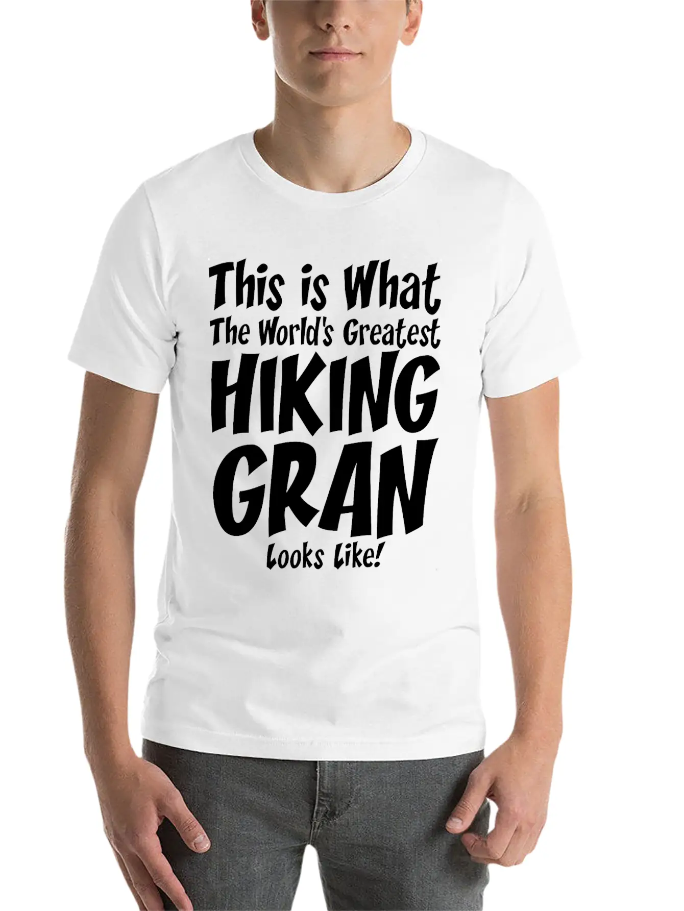 This Is What The Worlds Greatest Hiking Grandpa Lightweight Cotton T-Shirt – Daily Comfort Graphic Shirt