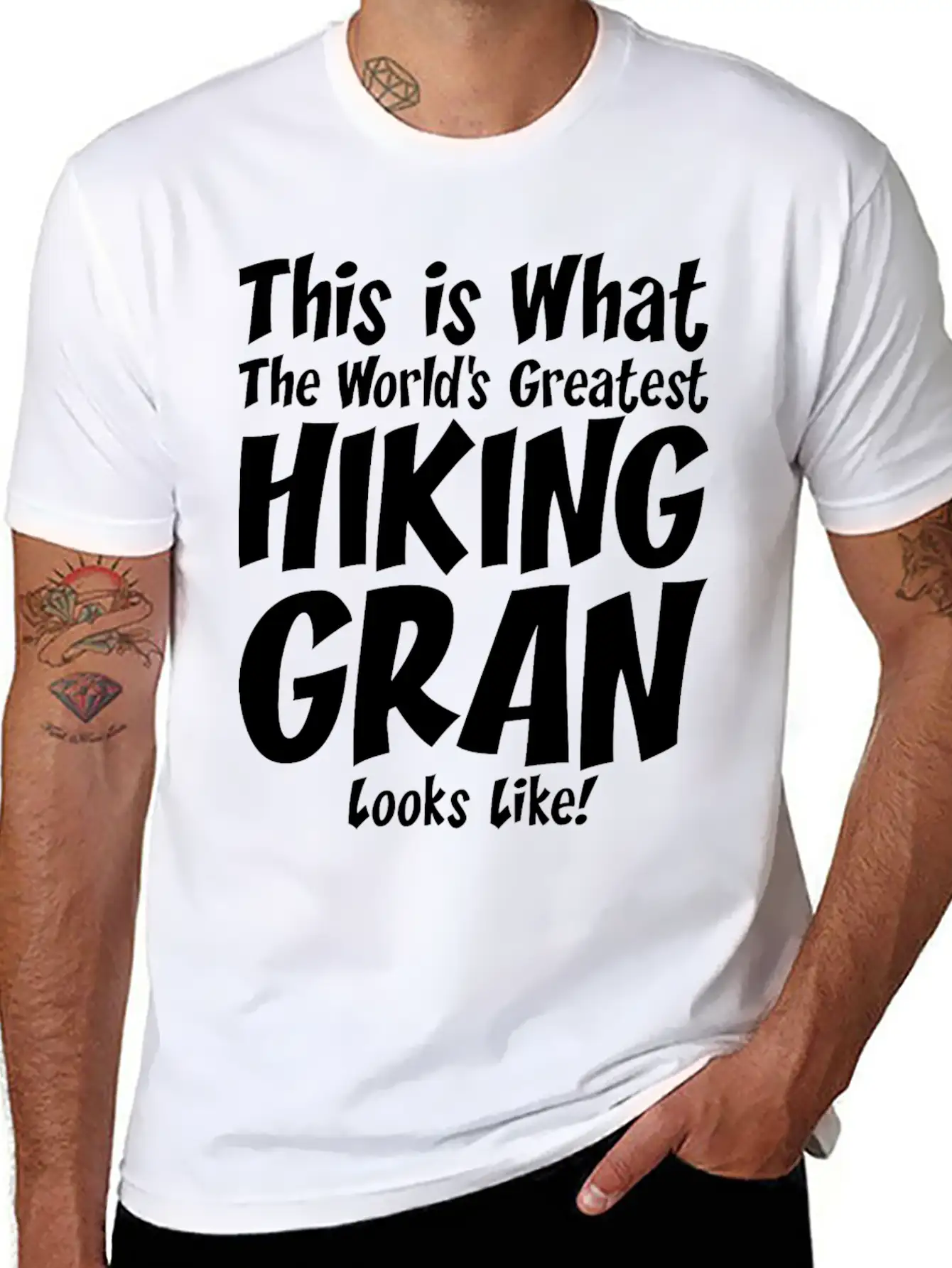 This Is What The Worlds Greatest Hiking Grandpa Lightweight Cotton T-Shirt – Daily Comfort Graphic Shirt