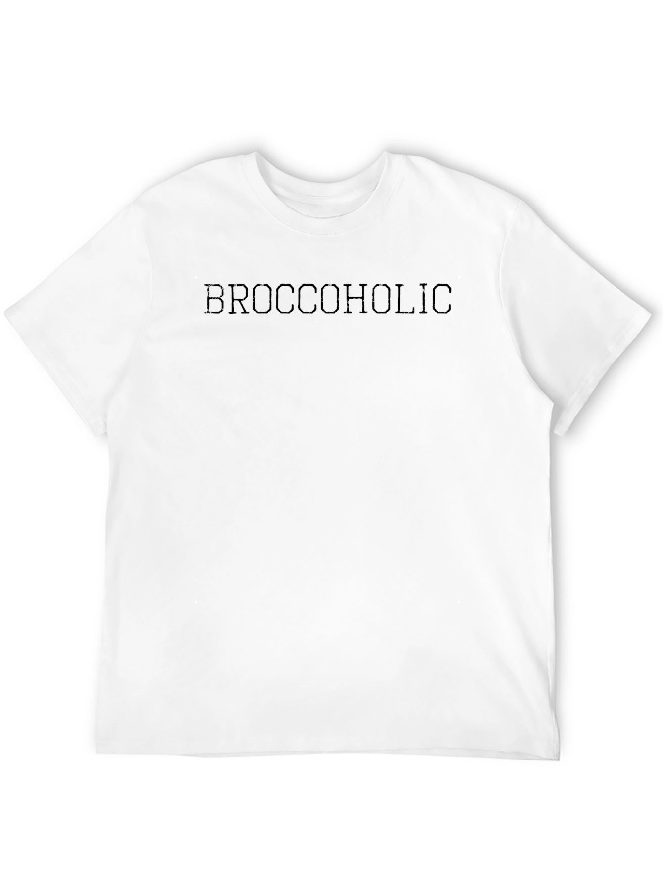 Broccoholic Black Crew Neck T-Shirt