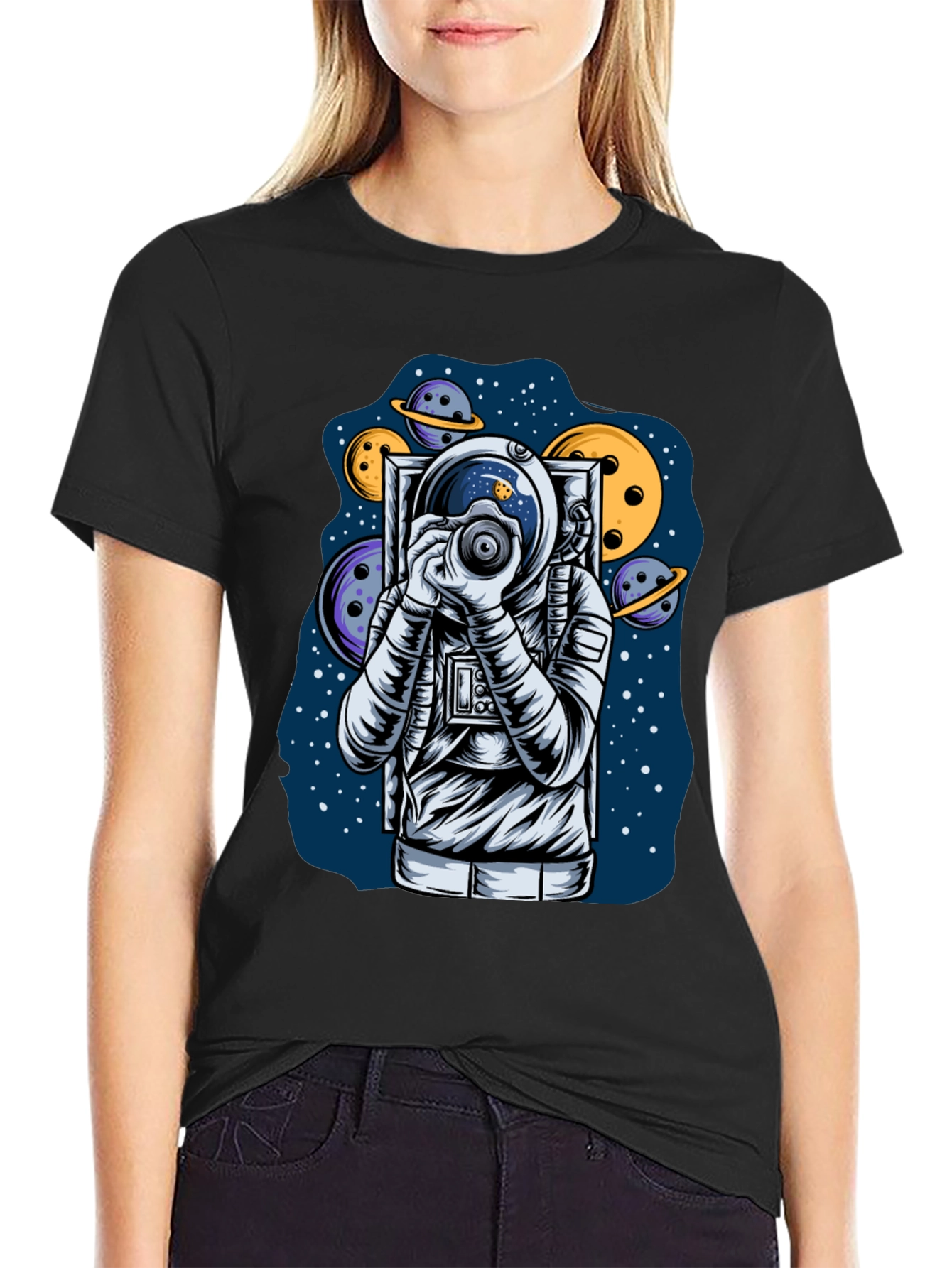 Astronaut Photographer Graphic T-Shirt