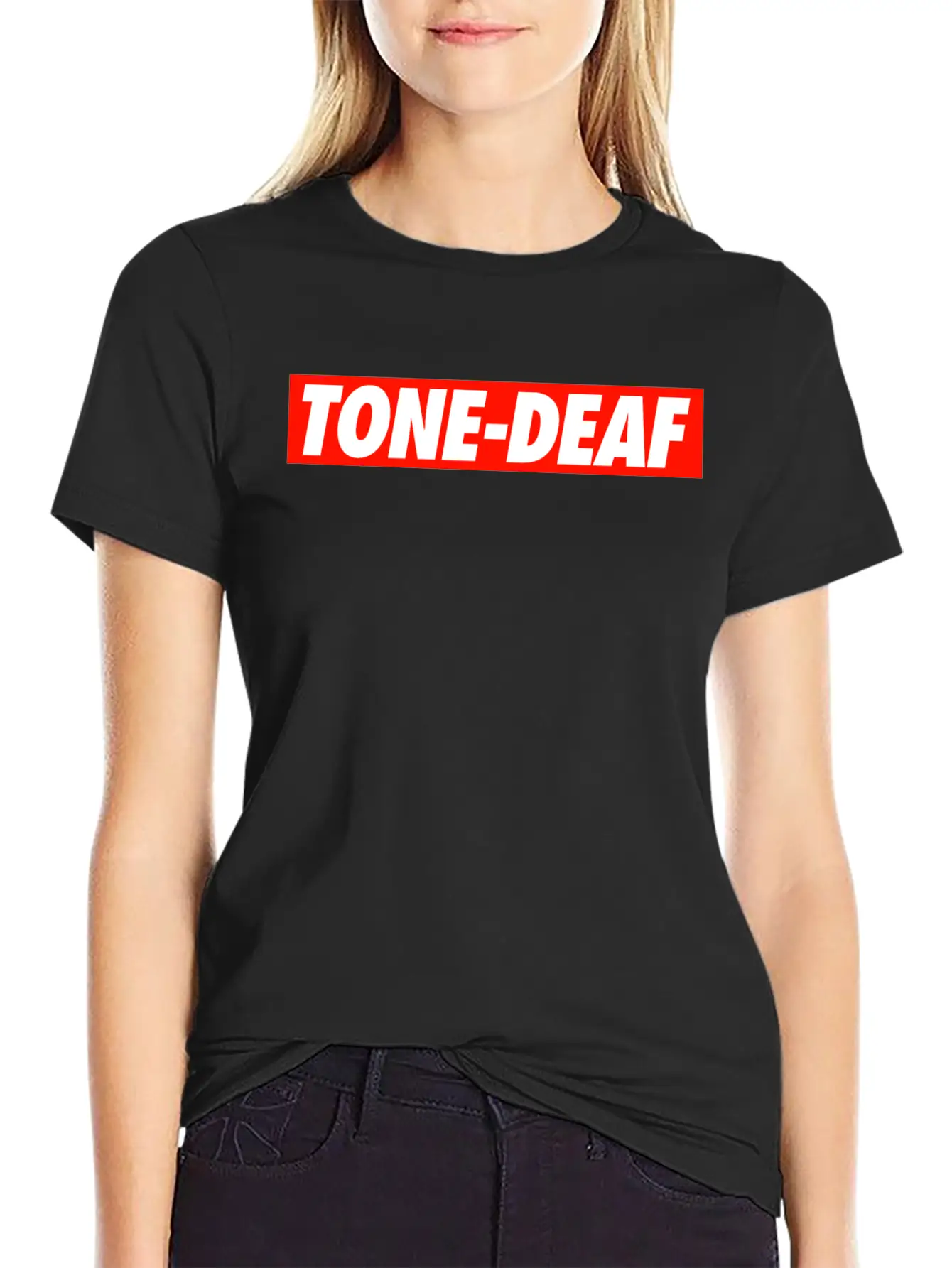 TONE-DEAF Lightweight Cotton T-Shirt – Daily Comfort Graphic Shirt