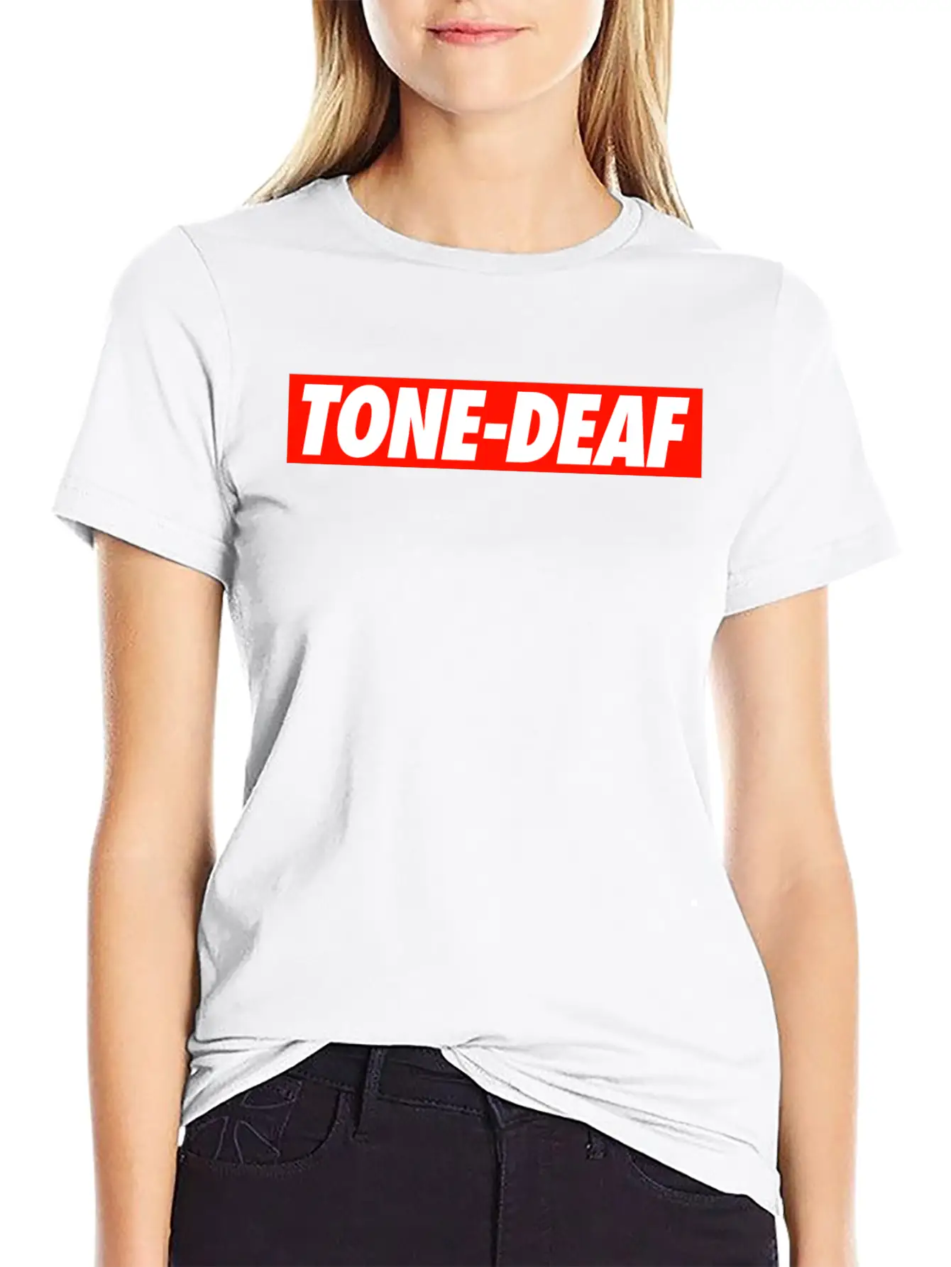 TONE-DEAF Lightweight Cotton T-Shirt – Daily Comfort Graphic Shirt