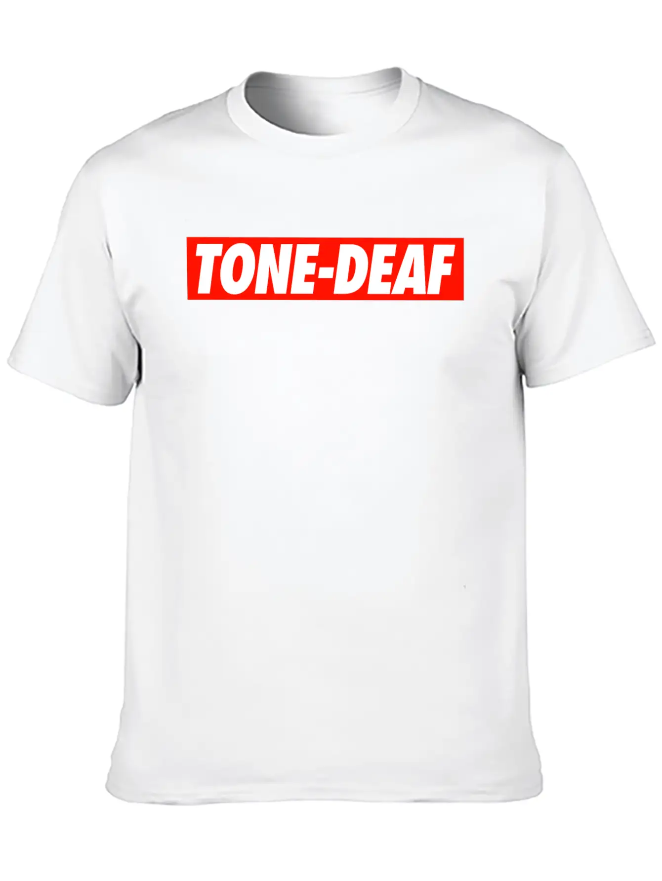 TONE-DEAF Lightweight Cotton T-Shirt – Daily Comfort Graphic Shirt