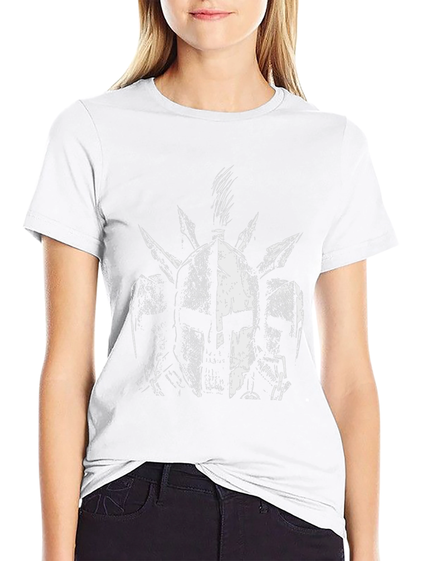 Spartan Helmet Graphic Tee - Black