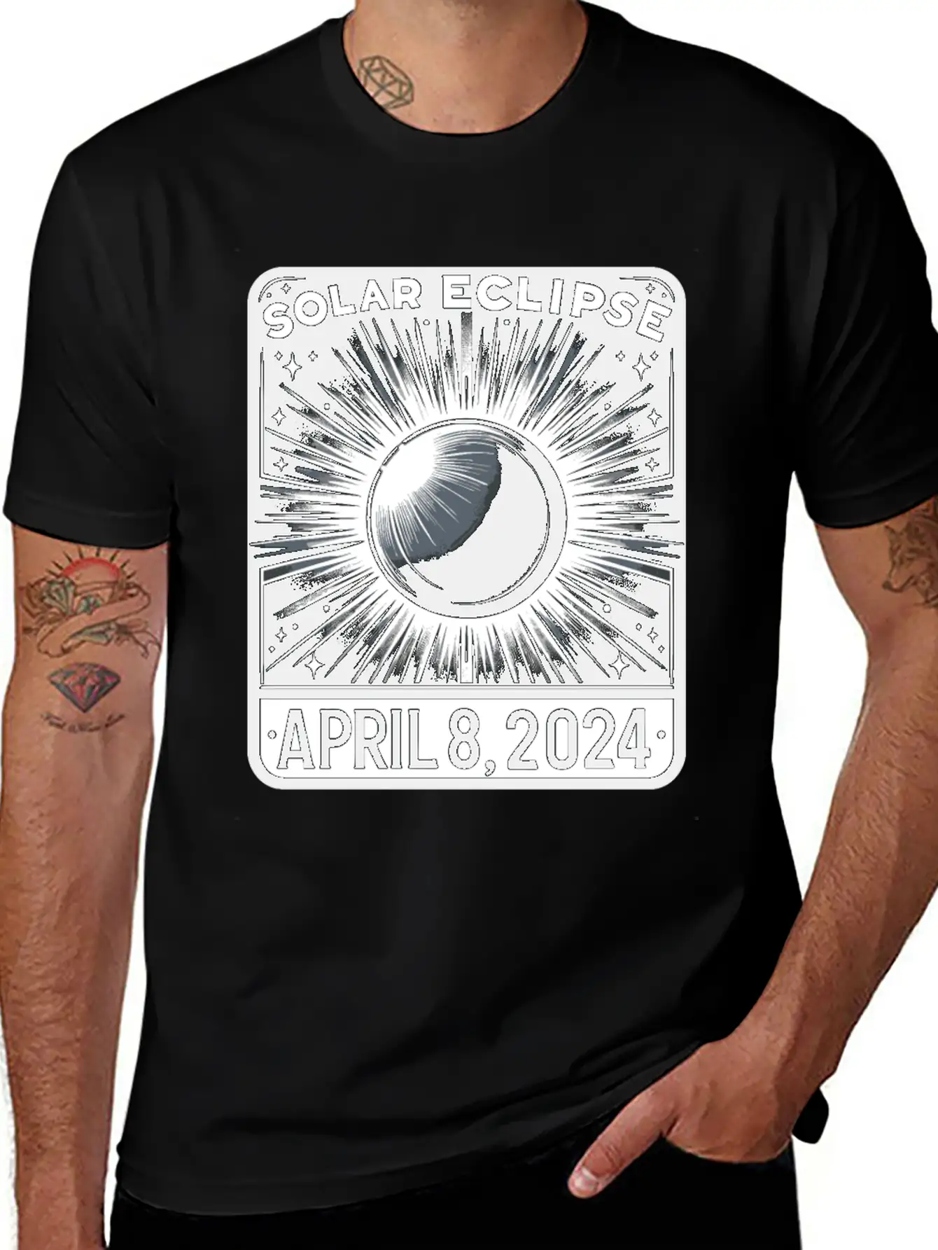 Total Solar Eclipse April 8th 2024 Astronomy Event Lightweight Cotton T-Shirt – Daily Comfort Graphic Shirt