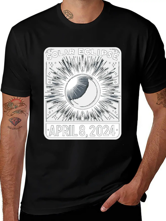 Total Solar Eclipse April 8th 2024 Astronomy Event Lightweight Cotton T-Shirt – Daily Comfort Graphic Shirt