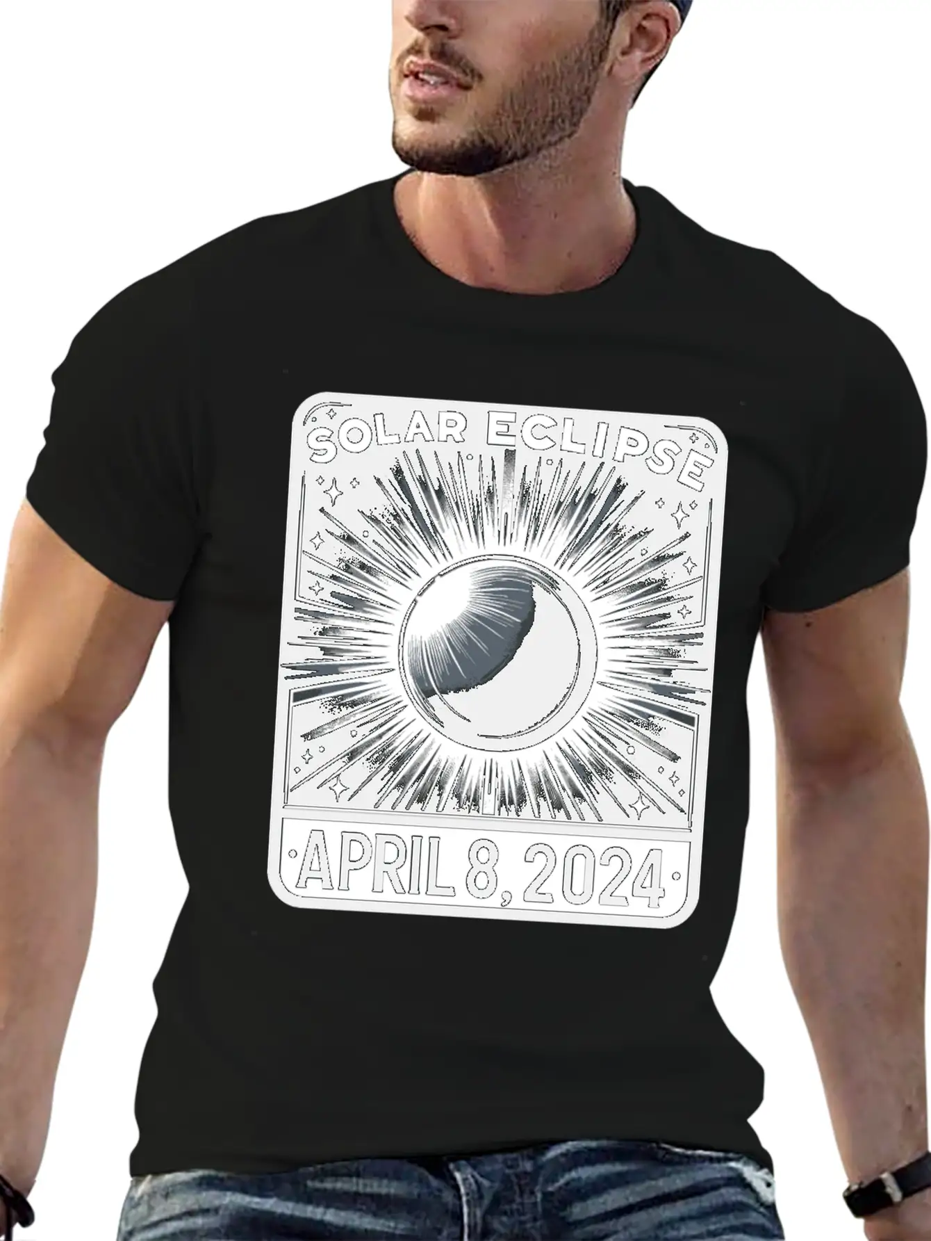 Total Solar Eclipse April 8th 2024 Astronomy Event Lightweight Cotton T-Shirt – Daily Comfort Graphic Shirt