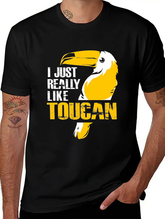 Toucan Gift Tropical Jungle Bird Watching Pecker Lightweight Cotton T-Shirt – Daily Comfort Graphic Shirt