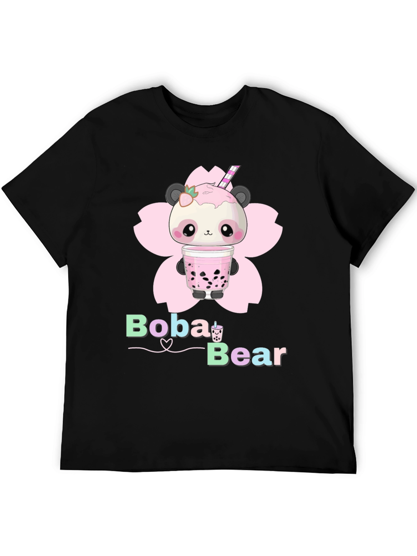Boba Bear Graphic Tee - Kawaii Panda T-Shirt