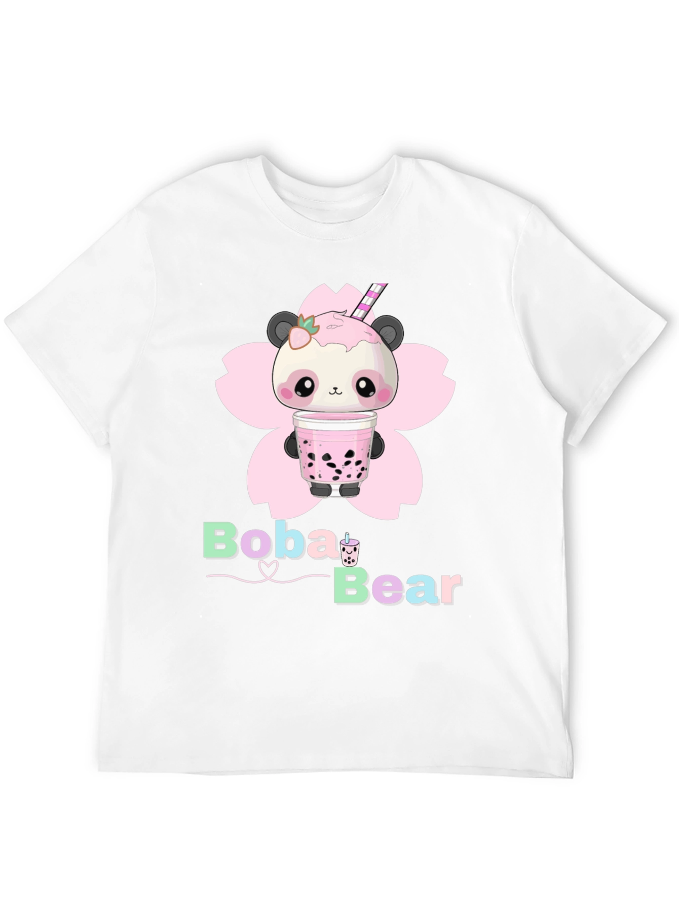 Boba Bear Graphic Tee - Kawaii Panda T-Shirt