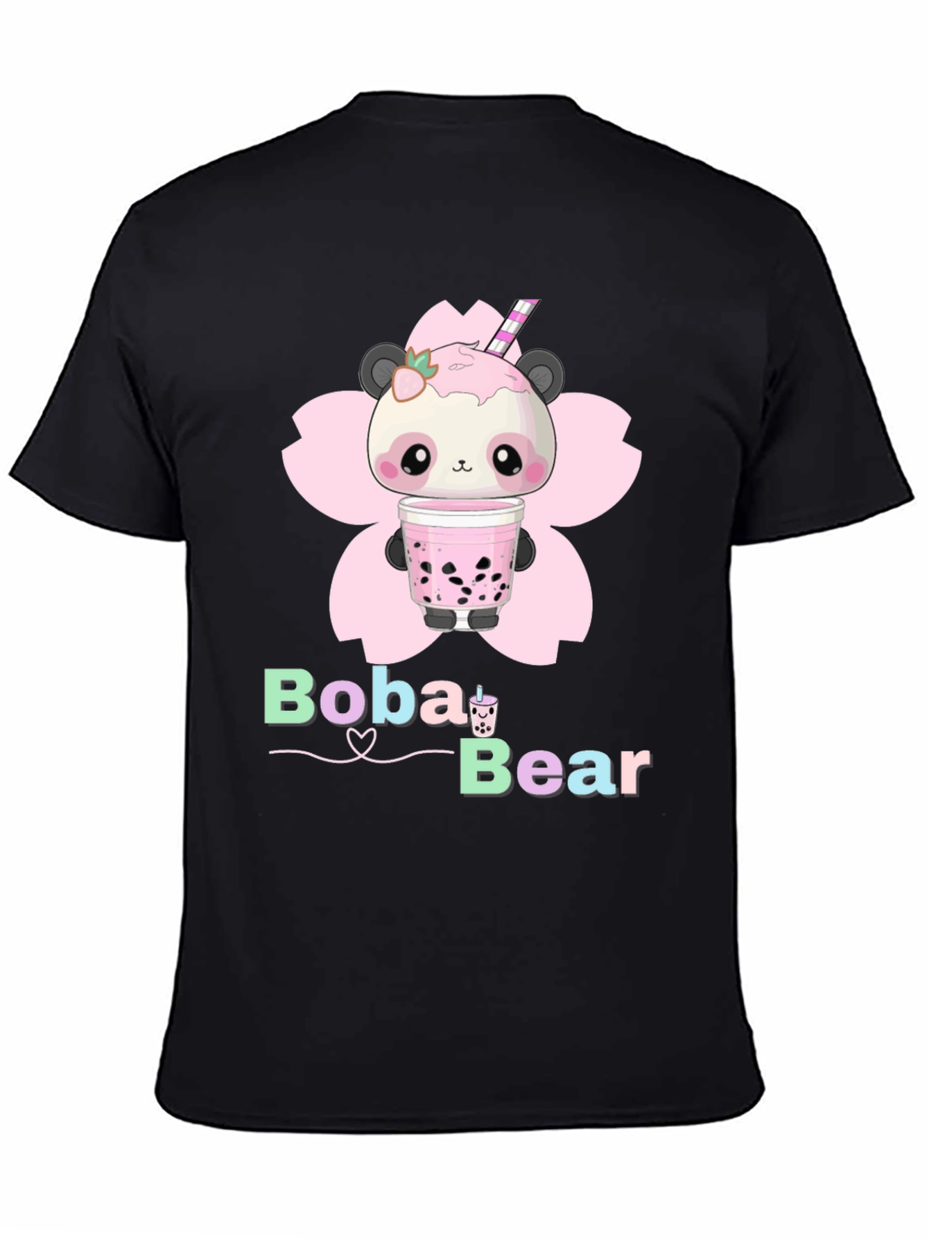 Boba Bear Graphic Tee - Kawaii Panda T-Shirt