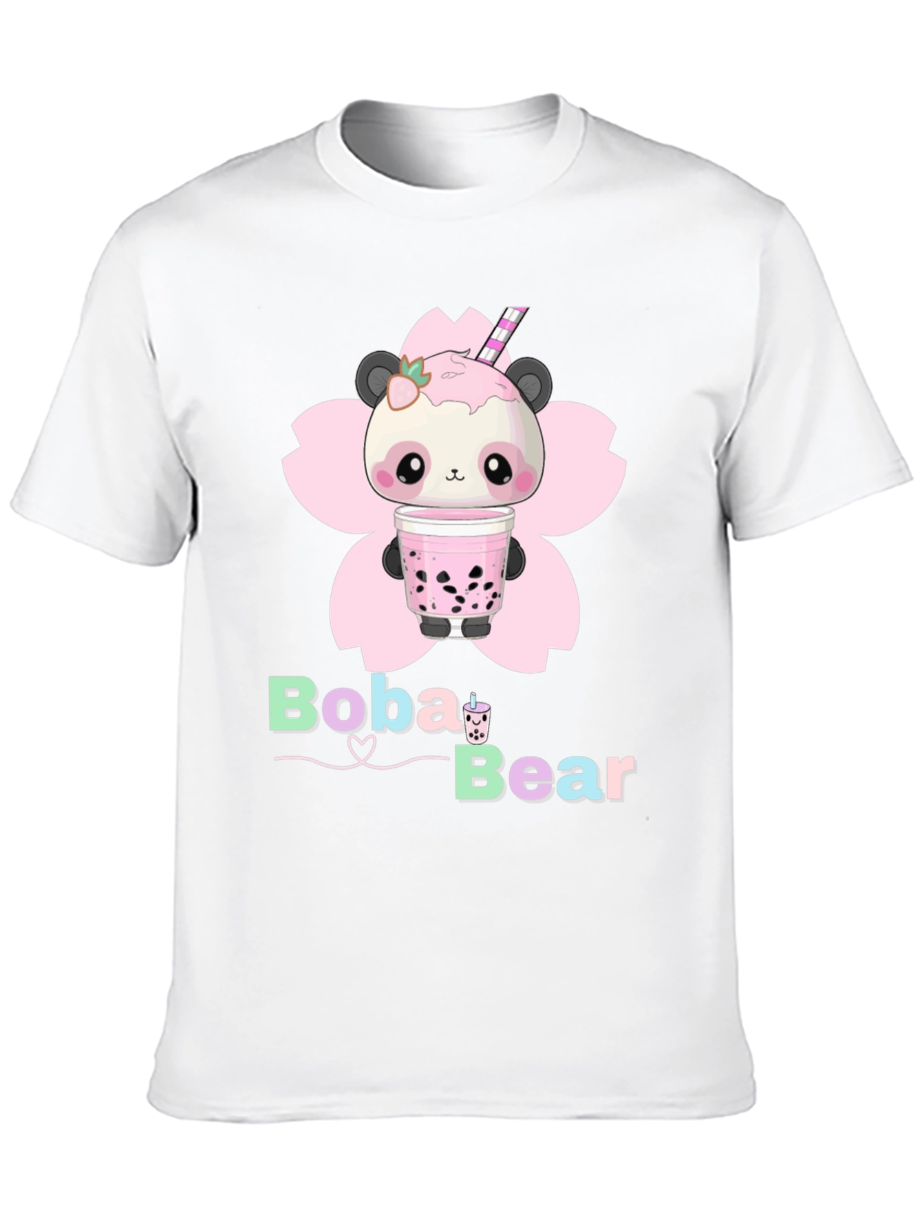 Boba Bear Graphic Tee - Kawaii Panda T-Shirt