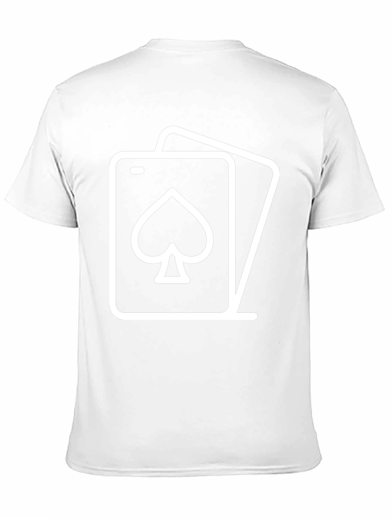 Spade Card Graphic Tee - Black Cotton Casual Shirt