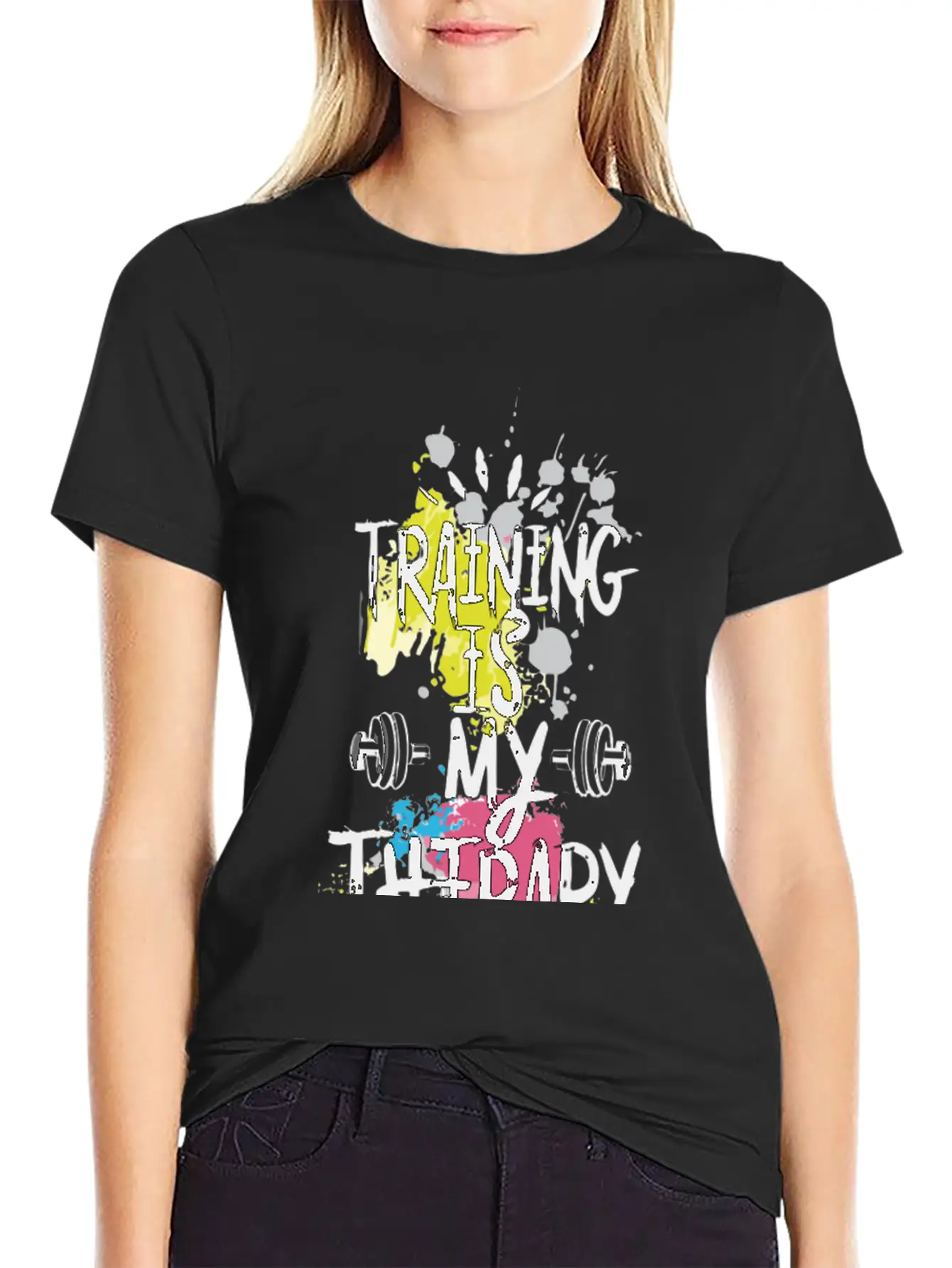 Training Is My Therapy Modern Style Lightweight Cotton T-Shirt – Daily Comfort Graphic Shirt