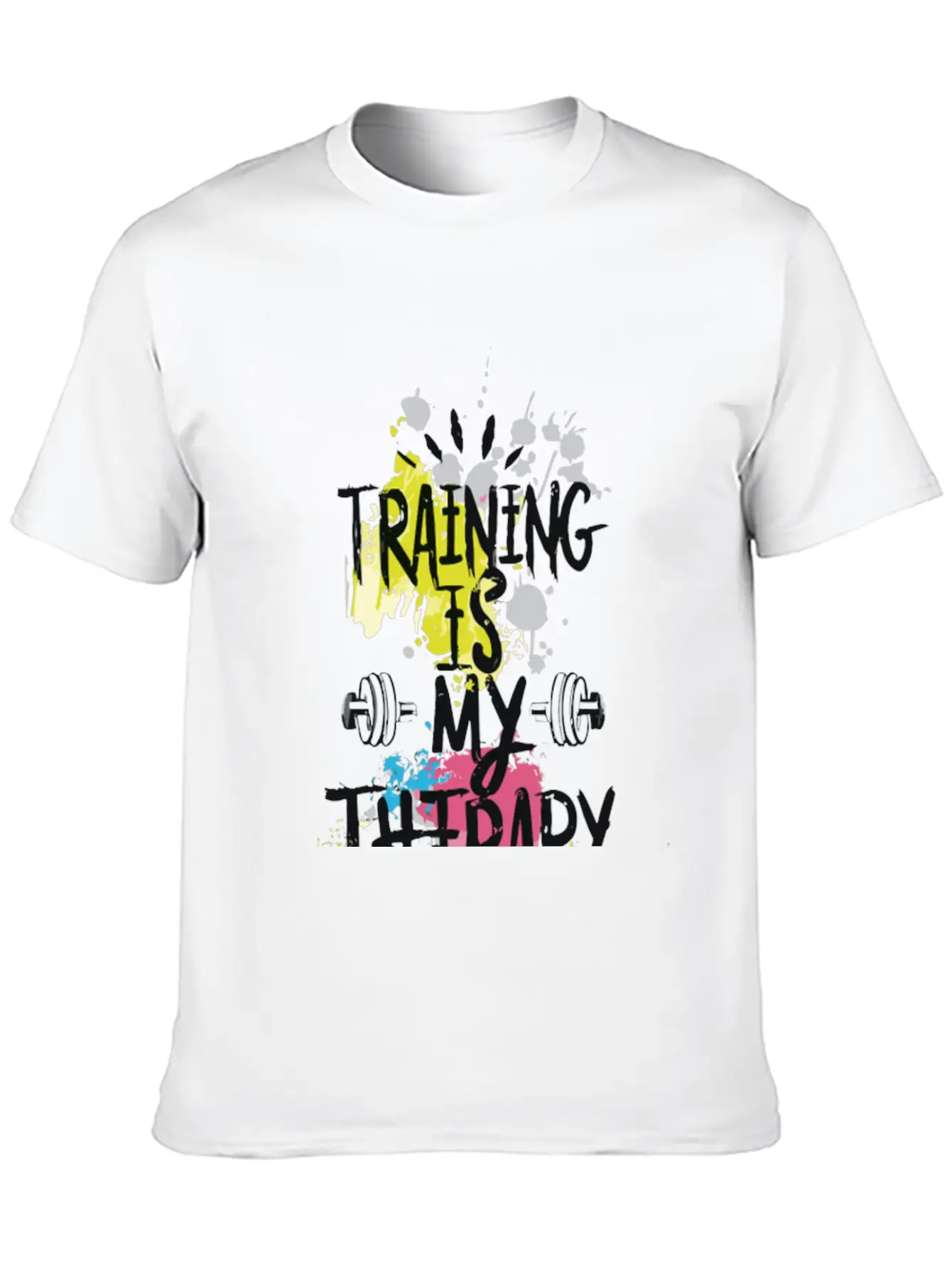 Training Is My Therapy Modern Style Lightweight Cotton T-Shirt – Daily Comfort Graphic Shirt