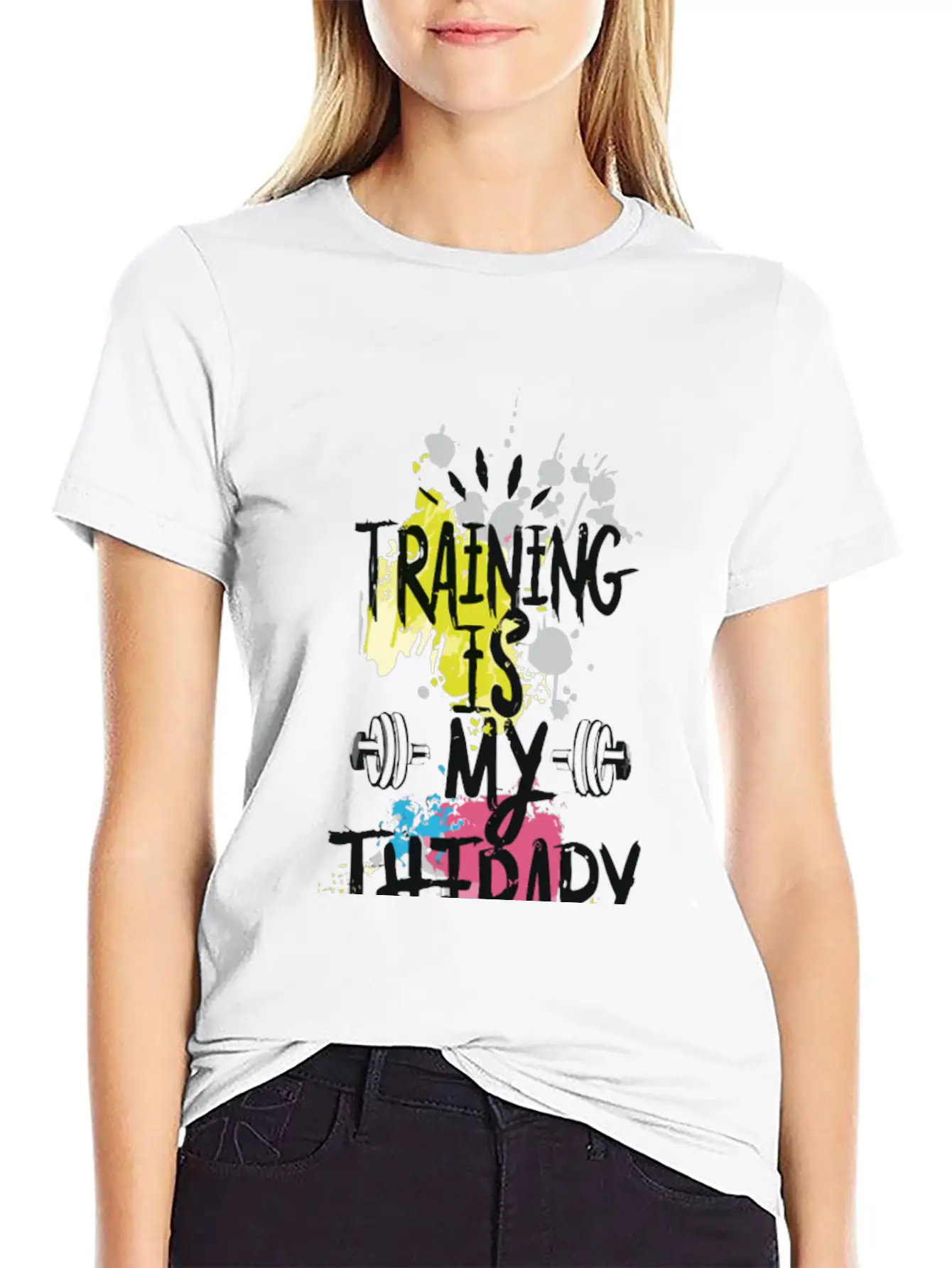 Training Is My Therapy Modern Style Lightweight Cotton T-Shirt – Daily Comfort Graphic Shirt