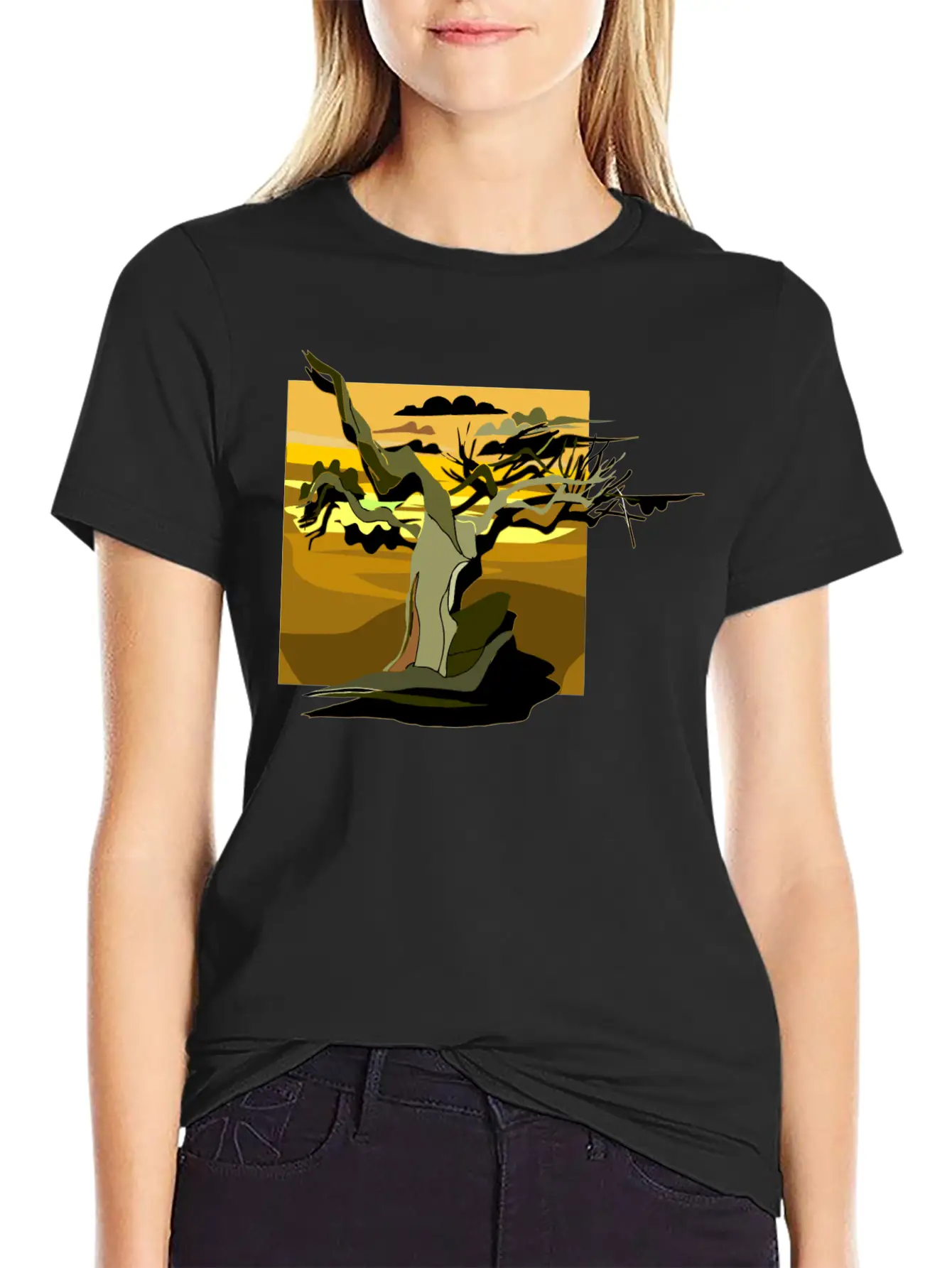 Tree 16 Lightweight Cotton T-Shirt – Daily Comfort Graphic Shirt