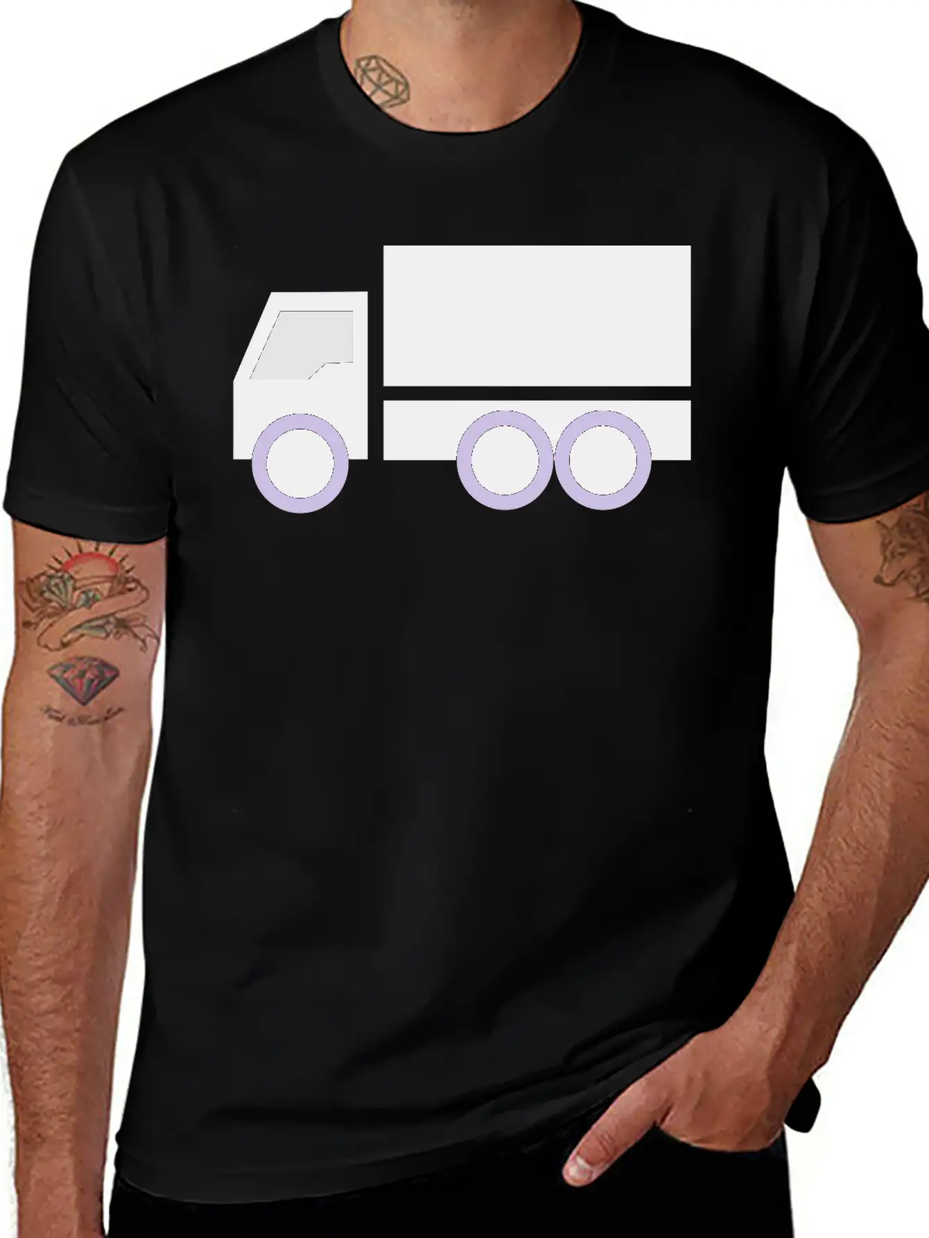 Truck Lightweight Cotton T-Shirt – Daily Comfort Graphic Shirt