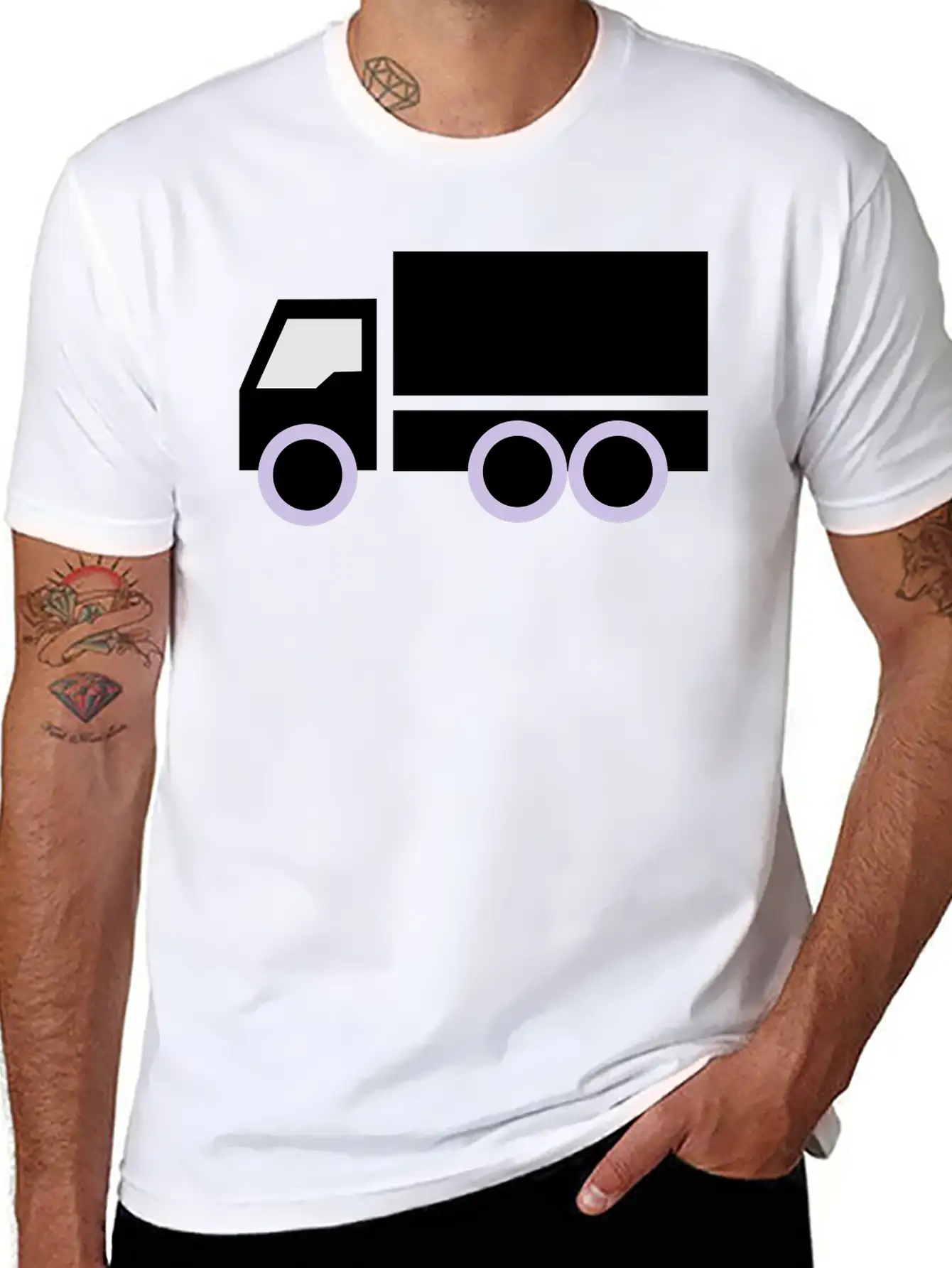 Truck Lightweight Cotton T-Shirt – Daily Comfort Graphic Shirt
