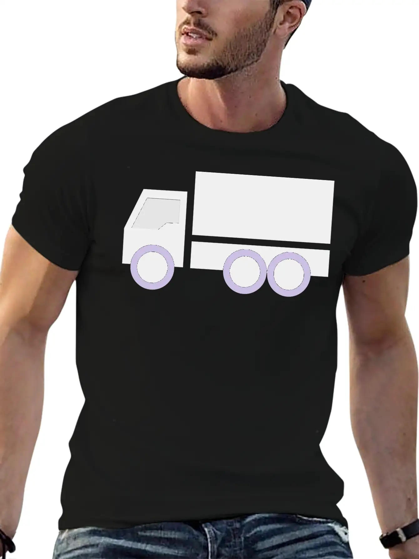 Truck Lightweight Cotton T-Shirt – Daily Comfort Graphic Shirt