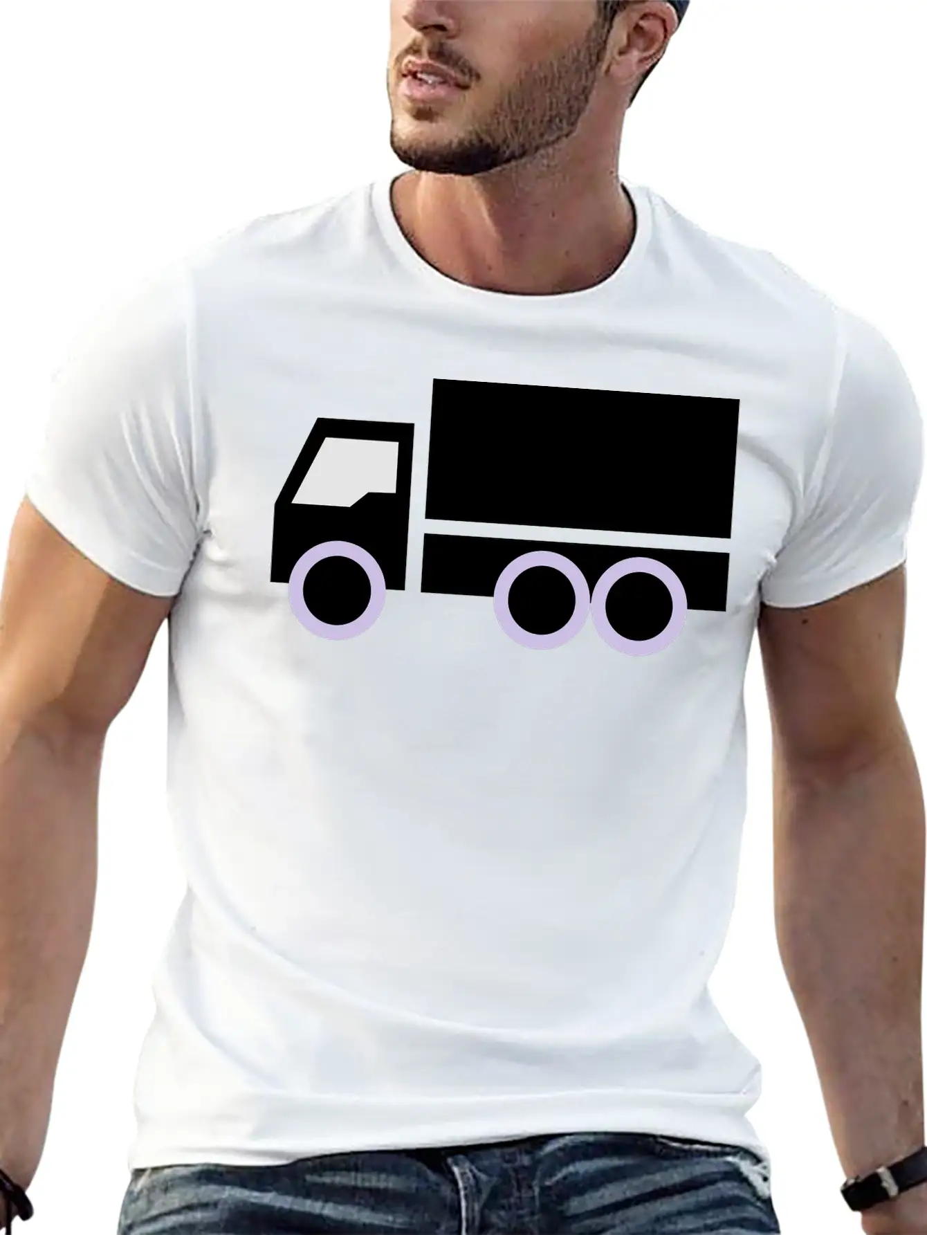 Truck Lightweight Cotton T-Shirt – Daily Comfort Graphic Shirt