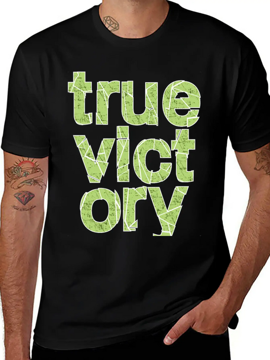 True Victory Lightweight Cotton T-Shirt – Daily Comfort Graphic Shirt
