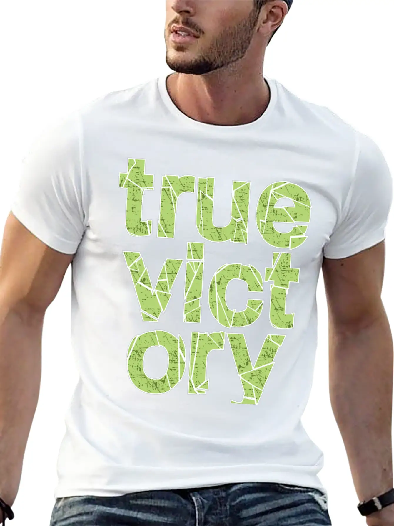 True Victory Lightweight Cotton T-Shirt – Daily Comfort Graphic Shirt