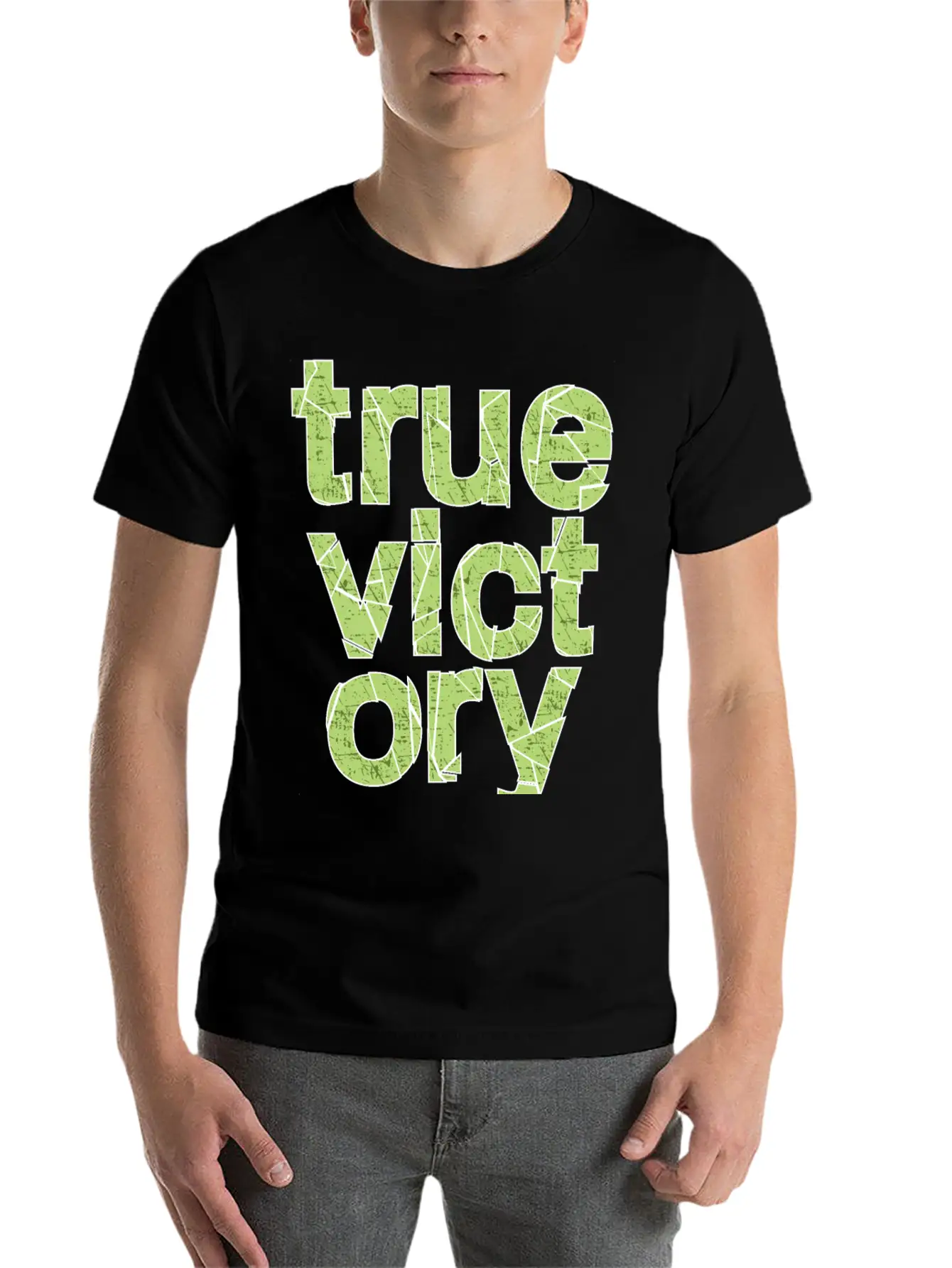 True Victory Lightweight Cotton T-Shirt – Daily Comfort Graphic Shirt