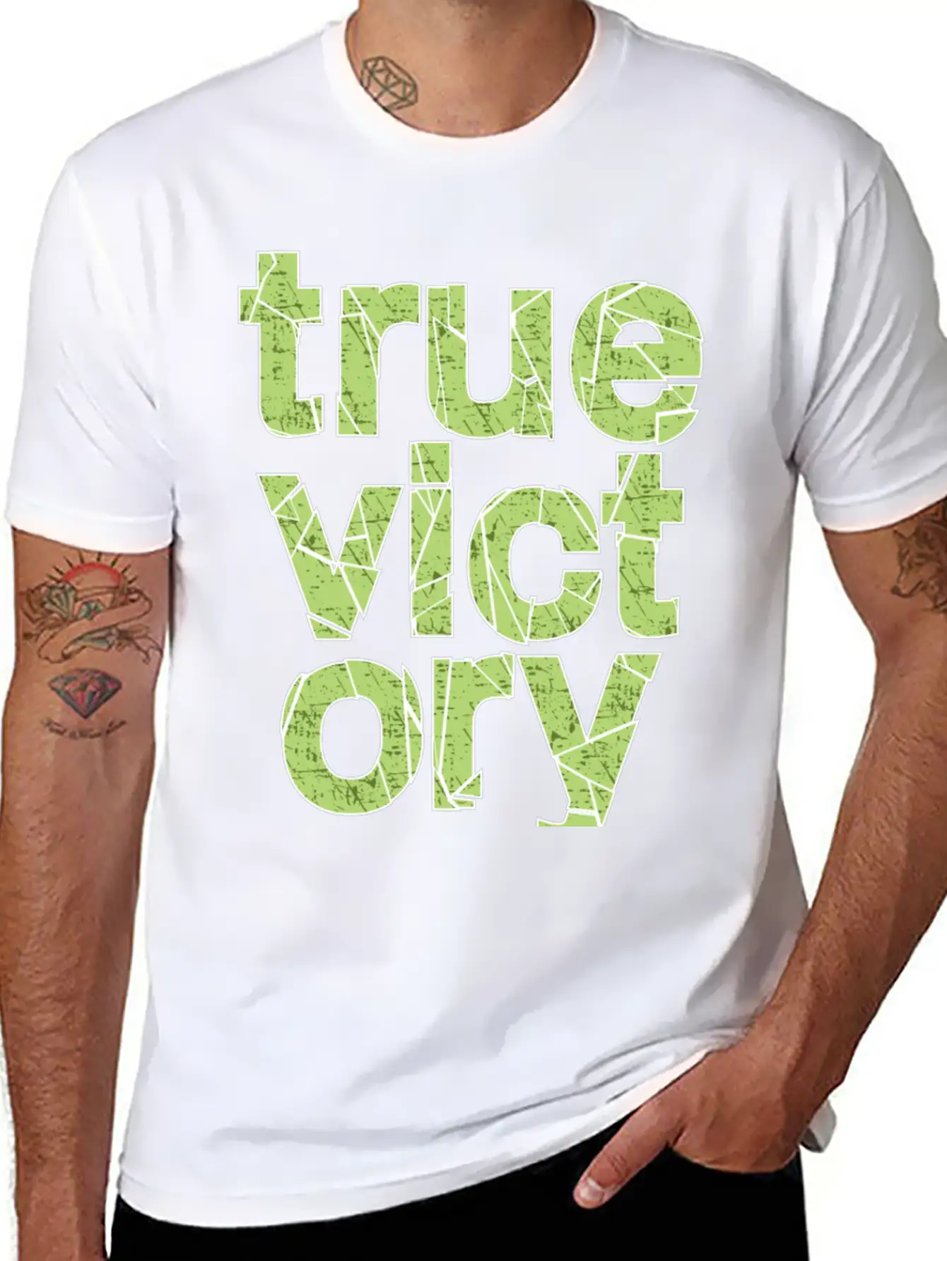 True Victory Lightweight Cotton T-Shirt – Daily Comfort Graphic Shirt