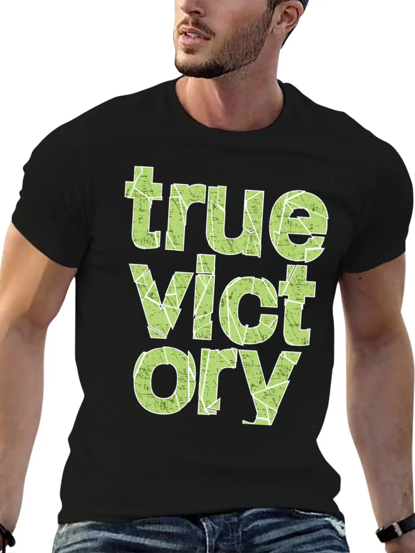 True Victory Lightweight Cotton T-Shirt – Daily Comfort Graphic Shirt