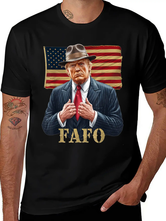 Trump FAFO F Around Find Out US Flag Vintage Lightweight Cotton T-Shirt – Daily Comfort Graphic Shirt