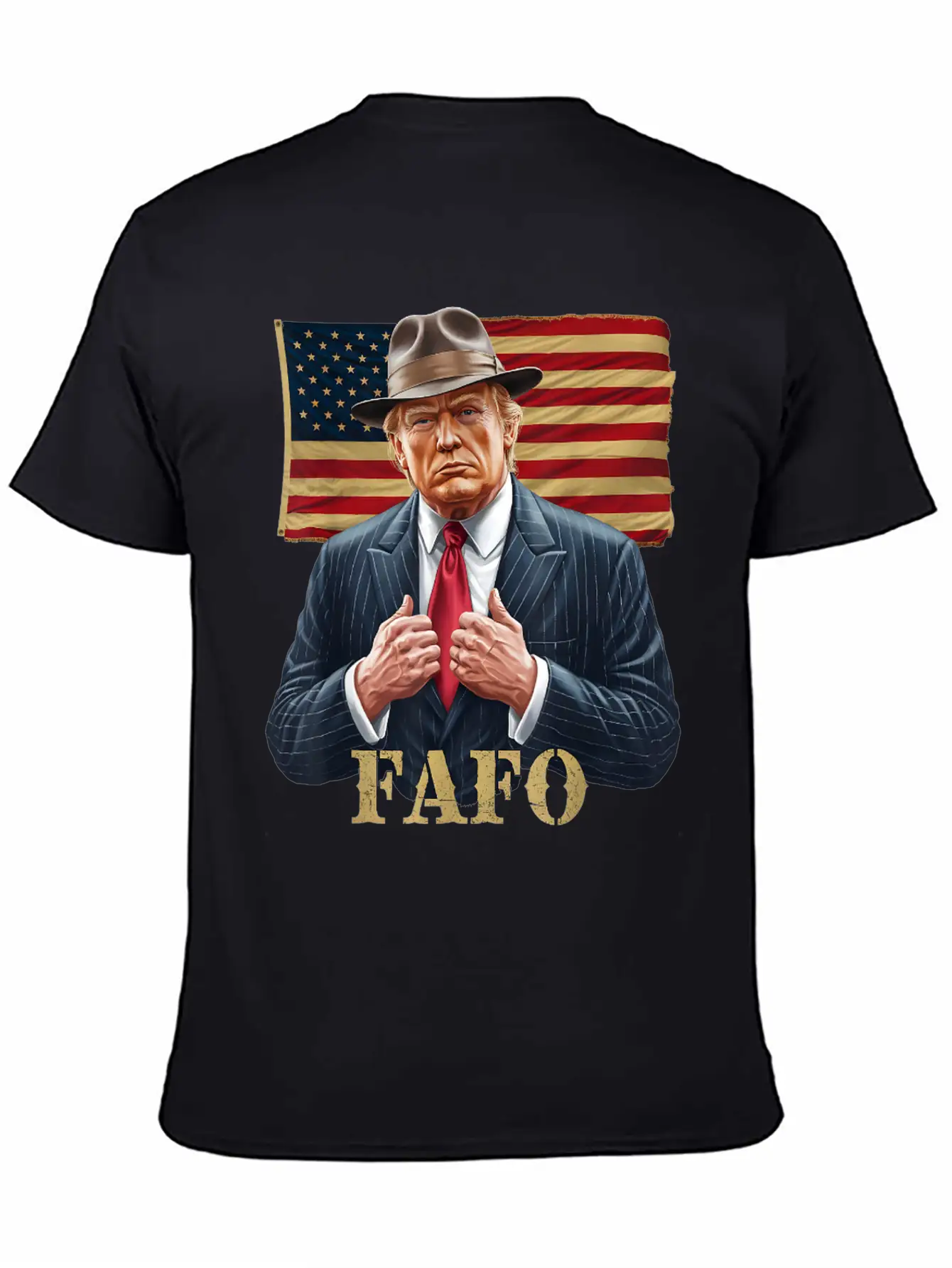 Trump FAFO F Around Find Out US Flag Vintage Lightweight Cotton T-Shirt – Daily Comfort Graphic Shirt