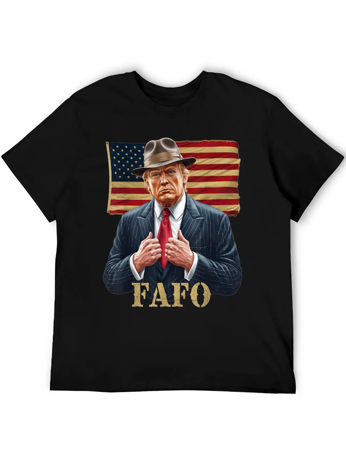 Trump FAFO F Around Find Out US Flag Vintage Lightweight Cotton T-Shirt – Daily Comfort Graphic Shirt