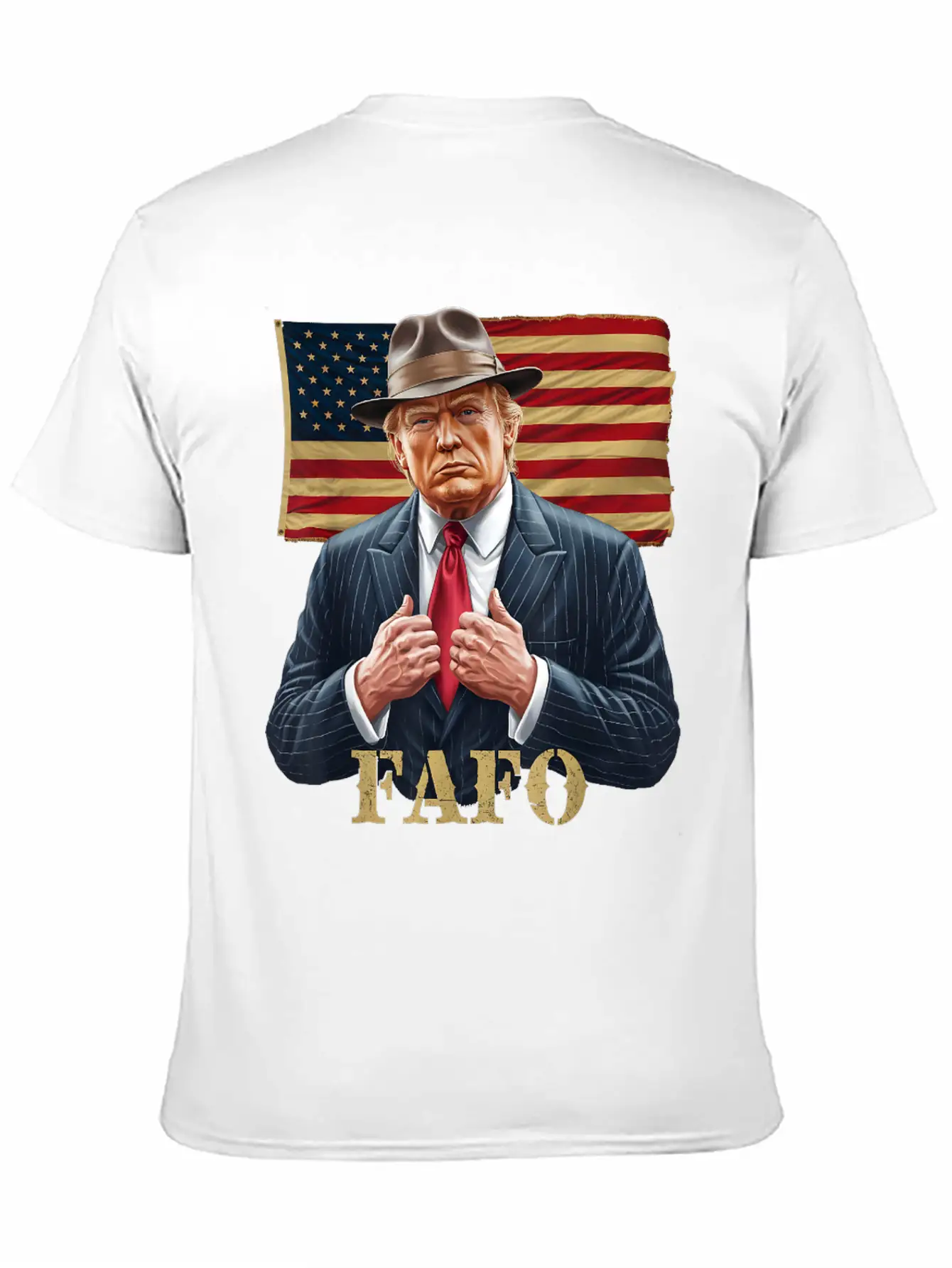 Trump FAFO F Around Find Out US Flag Vintage Lightweight Cotton T-Shirt – Daily Comfort Graphic Shirt