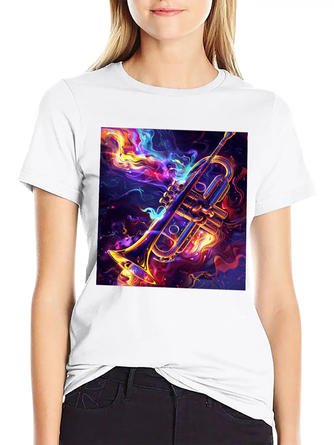 Trumpet Lightweight Cotton T-Shirt – Daily Comfort Graphic Shirt