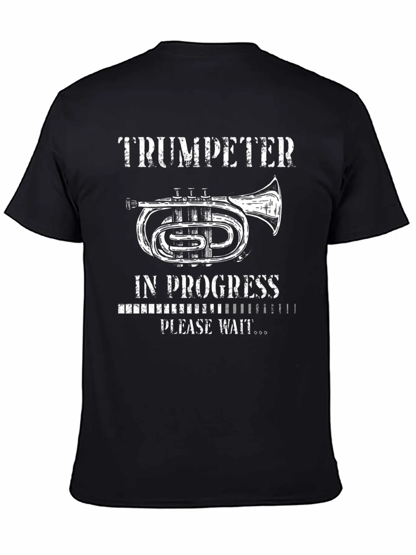 Trumpet Player Vintage Trumpeter Lightweight Cotton T-Shirt – Daily Comfort Graphic Shirt