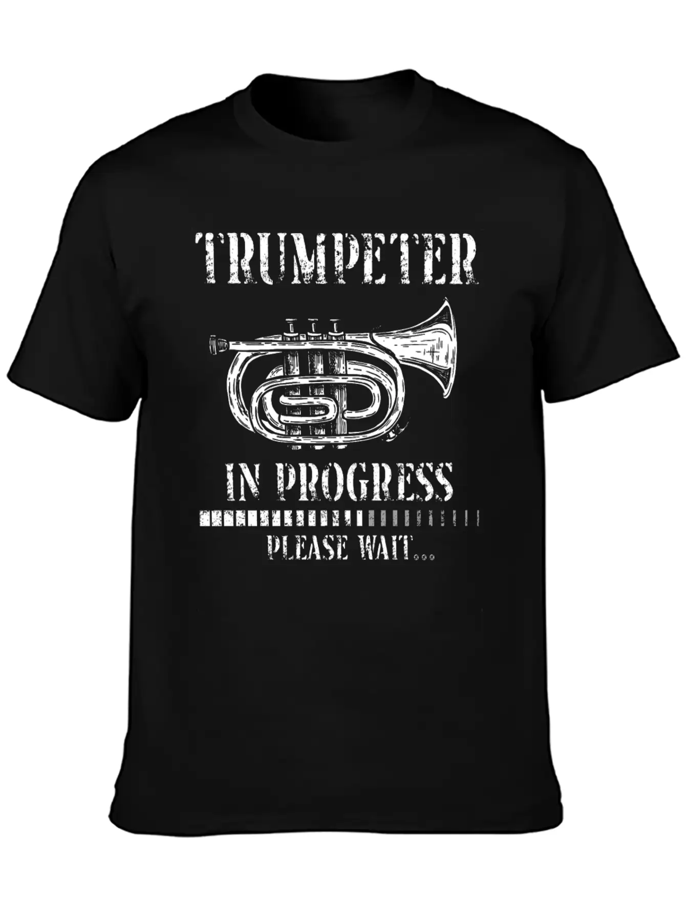 Trumpet Player Vintage Trumpeter Lightweight Cotton T-Shirt – Daily Comfort Graphic Shirt