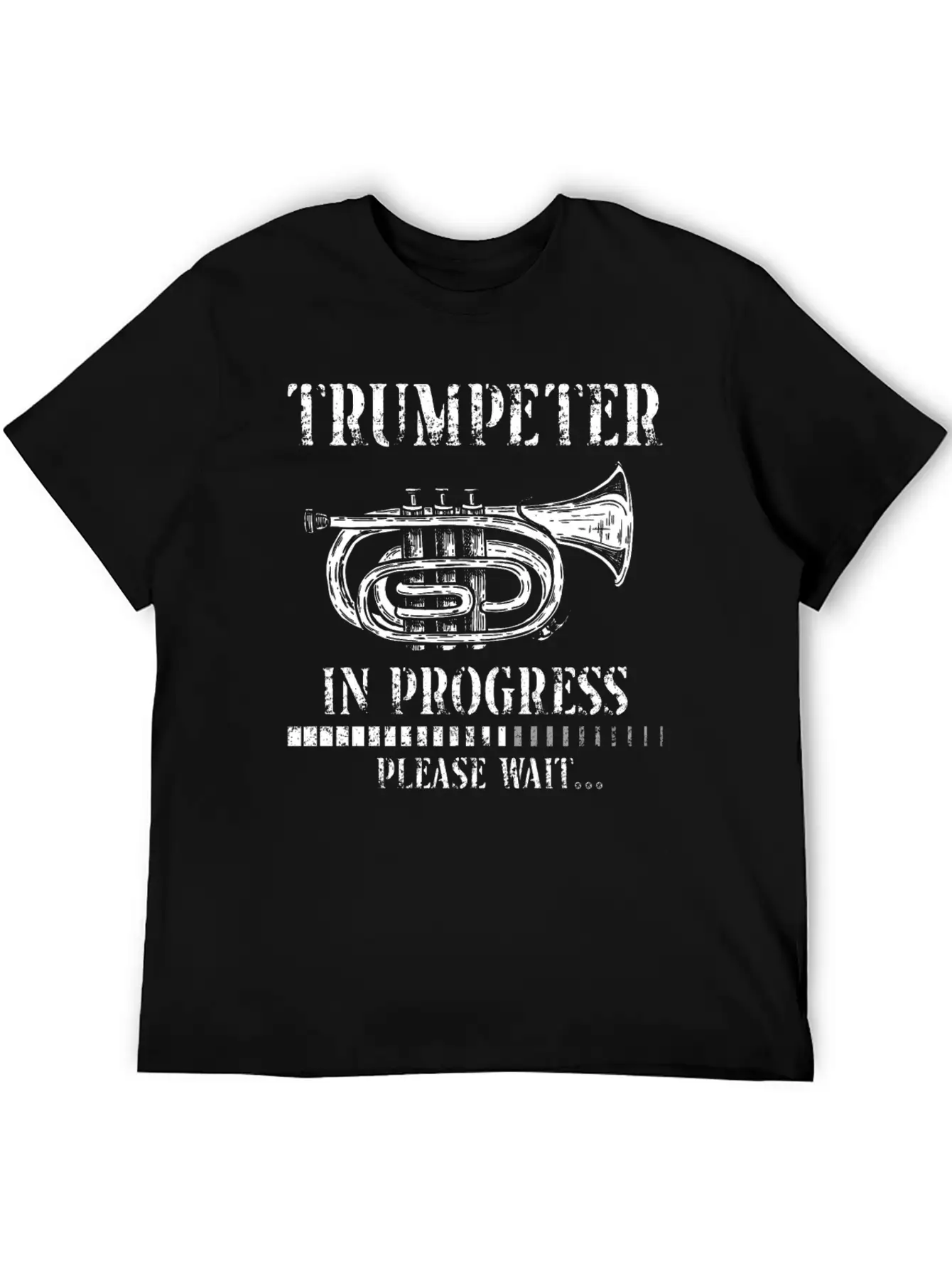 Trumpet Player Vintage Trumpeter Lightweight Cotton T-Shirt – Daily Comfort Graphic Shirt